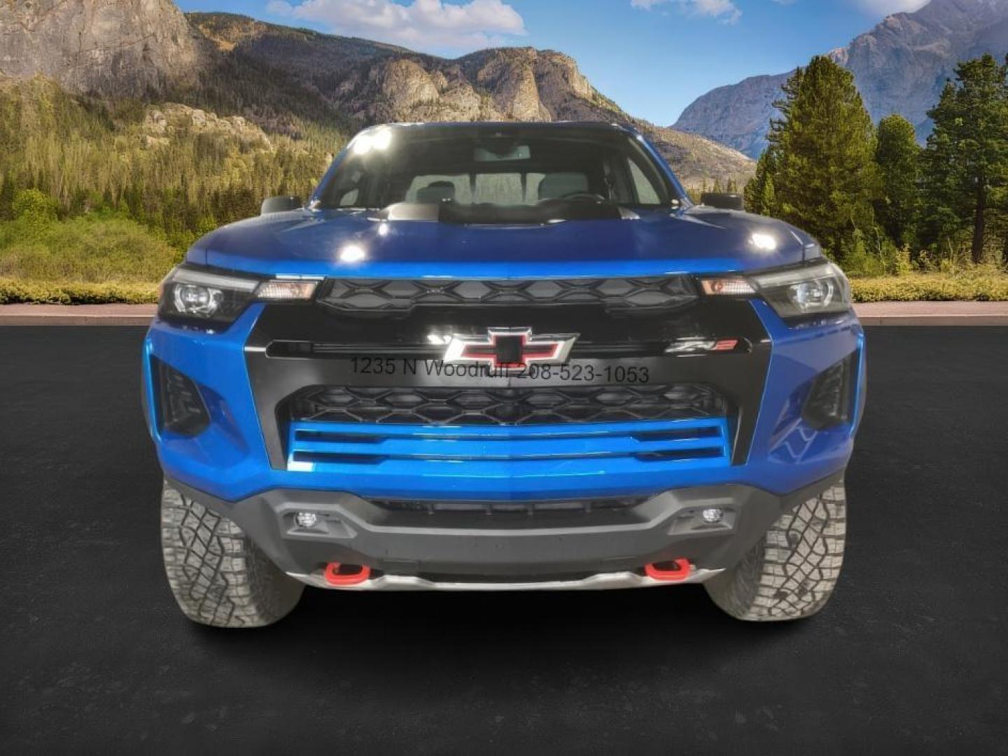 2024 Glacier Blue Metallic /Jet Black/Artem Chevrolet Colorado ZR2 Crew Cab 4WD (1GCPTFEK0R1) with an 2.7L L4 DOHC 16V TURBO engine, 6-Speed Automatic transmission, located at 1235 N Woodruff Ave., Idaho Falls, 83401, (208) 523-1053, 43.507172, -112.000488 - At Timberline Auto, finding a great deal on your next vehicle is always easy! Our experienced sales staff's goal is to help find you the right vehicle at the right price! Our knowledgeable finance department has options for almost any credit score. We offer extended service contract options to prote - Photo#6