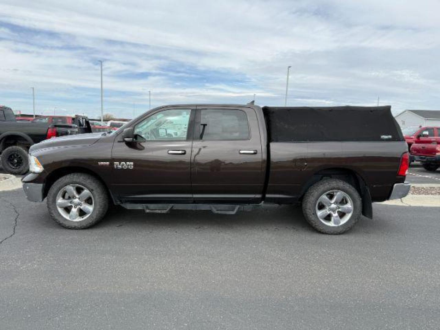 2016 BROWN /Canyon Brown/Light Frost Beige, cloth Ram 1500 (1C6RR7TT3GS) with an 57L V8 OHV 16V engine, Automatic transmission, located at 1175 N Woodruff Ave, Idaho Falls, ID, 83401, 43.506901, -111.999657 - Photo#0