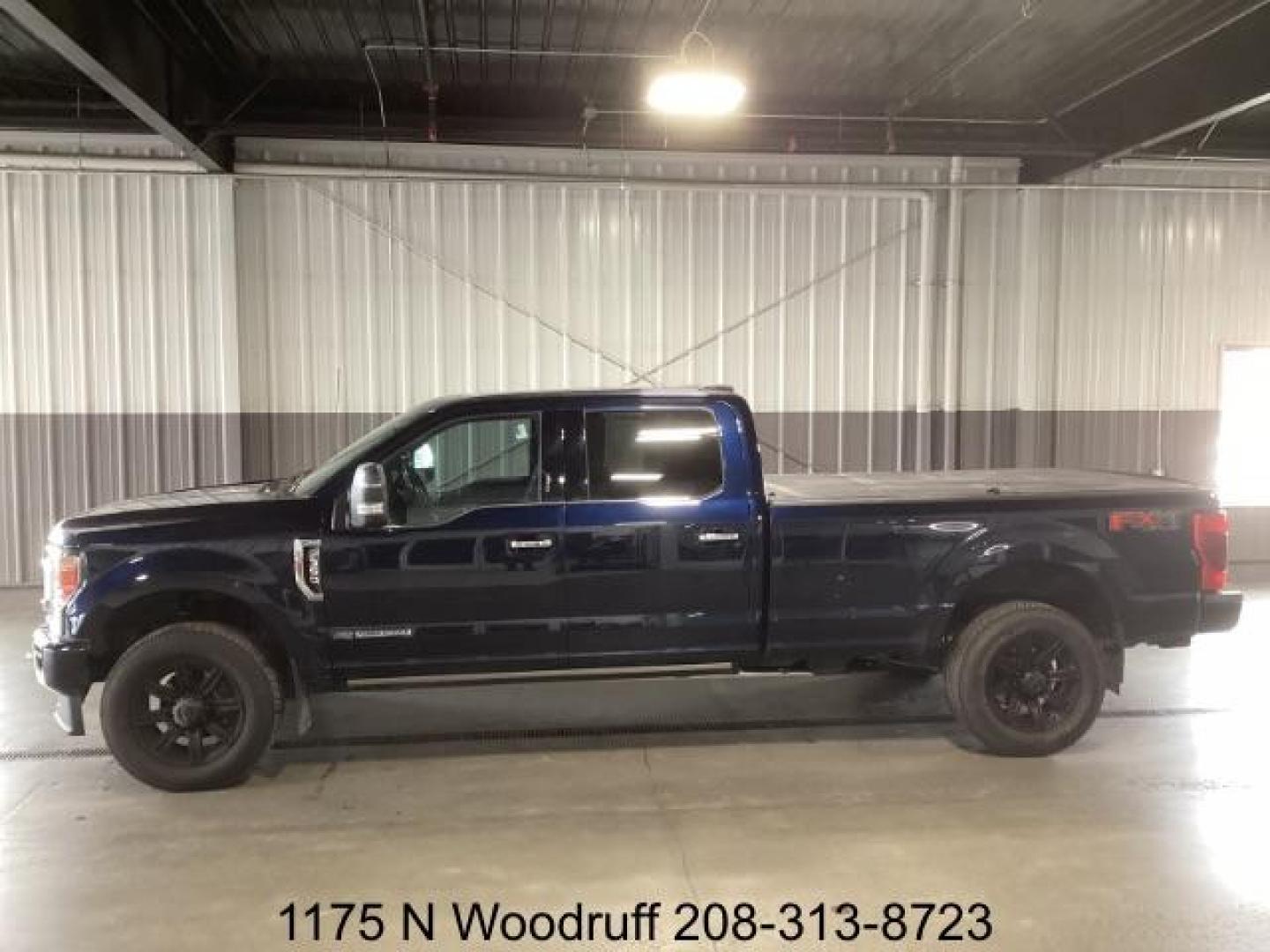 2022 Atlas Blue Metallic /Black Ford F-350 SD Platinum Crew Cab Long Box 4WD (1FT8W3BT0NE) with an 6.7L V8 OHV 16V DIESEL engine, 6-Speed Automatic transmission, located at 1235 N Woodruff Ave., Idaho Falls, 83401, (208) 523-1053, 43.507172, -112.000488 - Photo#1