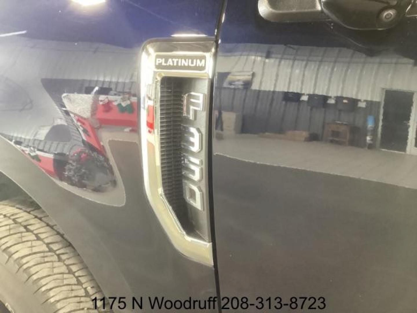 2022 Atlas Blue Metallic /Black Ford F-350 SD Platinum Crew Cab Long Box 4WD (1FT8W3BT0NE) with an 6.7L V8 OHV 16V DIESEL engine, 6-Speed Automatic transmission, located at 1235 N Woodruff Ave., Idaho Falls, 83401, (208) 523-1053, 43.507172, -112.000488 - Photo#8