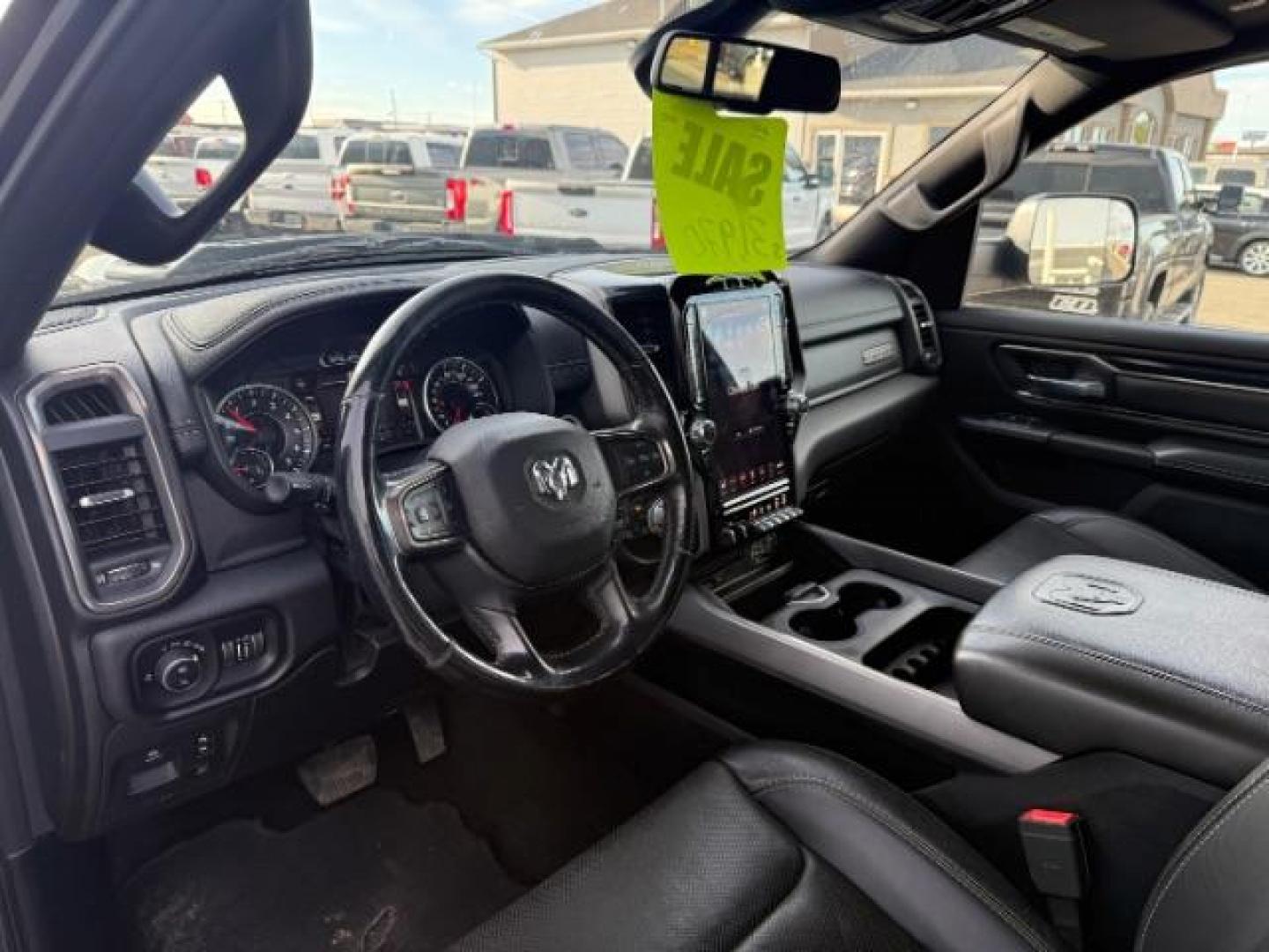 2019 BLACK /Black/Red, vinyl/cloth RAM 1500 Rebel Crew Cab SB 4WD (1C6SRFLT0KN) with an 5.7L V8 OHV 16V engine, 8-Speed Automatic transmission, located at 1235 N Woodruff Ave., Idaho Falls, 83401, (208) 523-1053, 43.507172, -112.000488 - Photo#13
