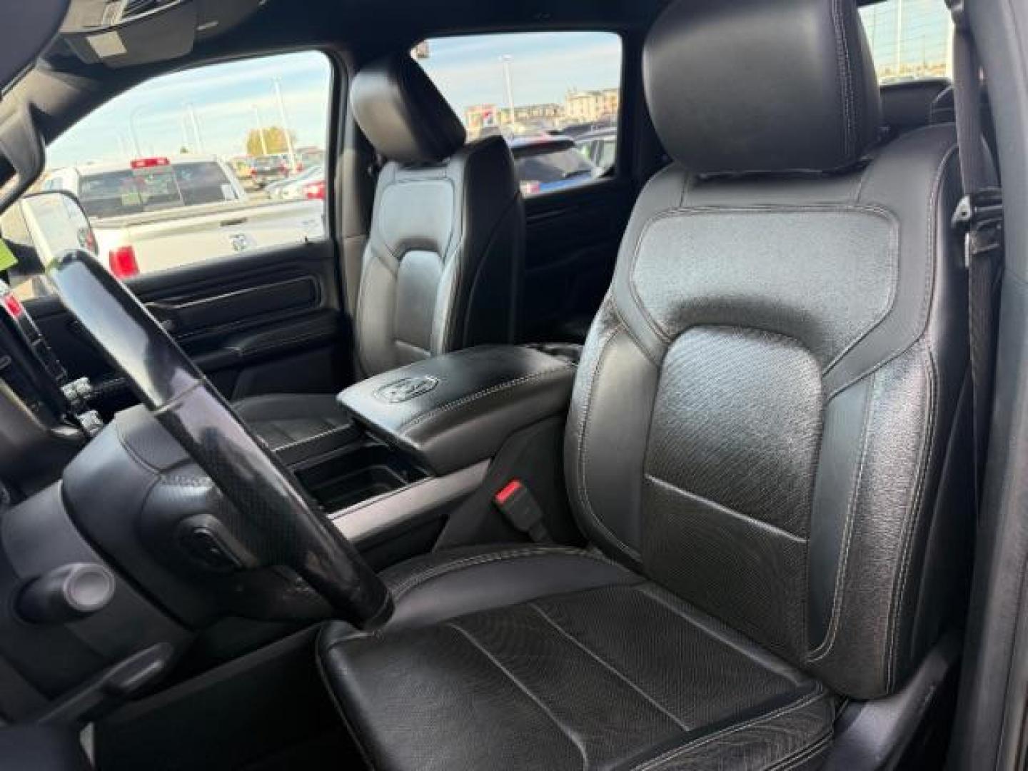 2019 BLACK /Black/Red, vinyl/cloth RAM 1500 Rebel Crew Cab SB 4WD (1C6SRFLT0KN) with an 5.7L V8 OHV 16V engine, 8-Speed Automatic transmission, located at 1235 N Woodruff Ave., Idaho Falls, 83401, (208) 523-1053, 43.507172, -112.000488 - Photo#14
