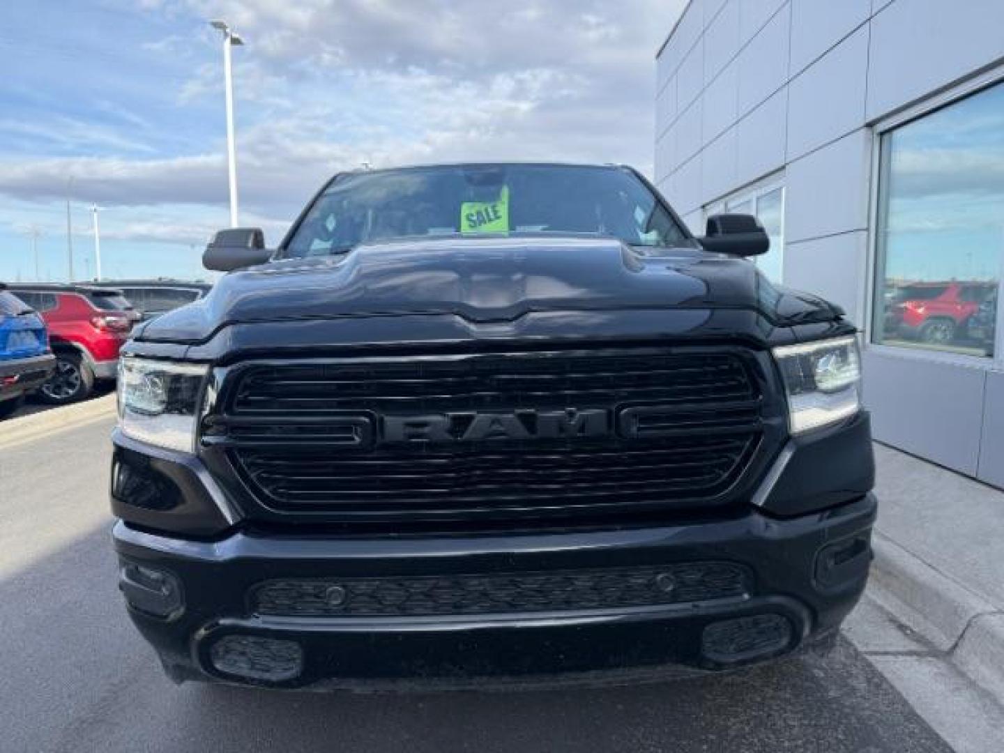 2019 BLACK /Black/Red, vinyl/cloth RAM 1500 Rebel Crew Cab SB 4WD (1C6SRFLT0KN) with an 5.7L V8 OHV 16V engine, 8-Speed Automatic transmission, located at 1235 N Woodruff Ave., Idaho Falls, 83401, (208) 523-1053, 43.507172, -112.000488 - Photo#1