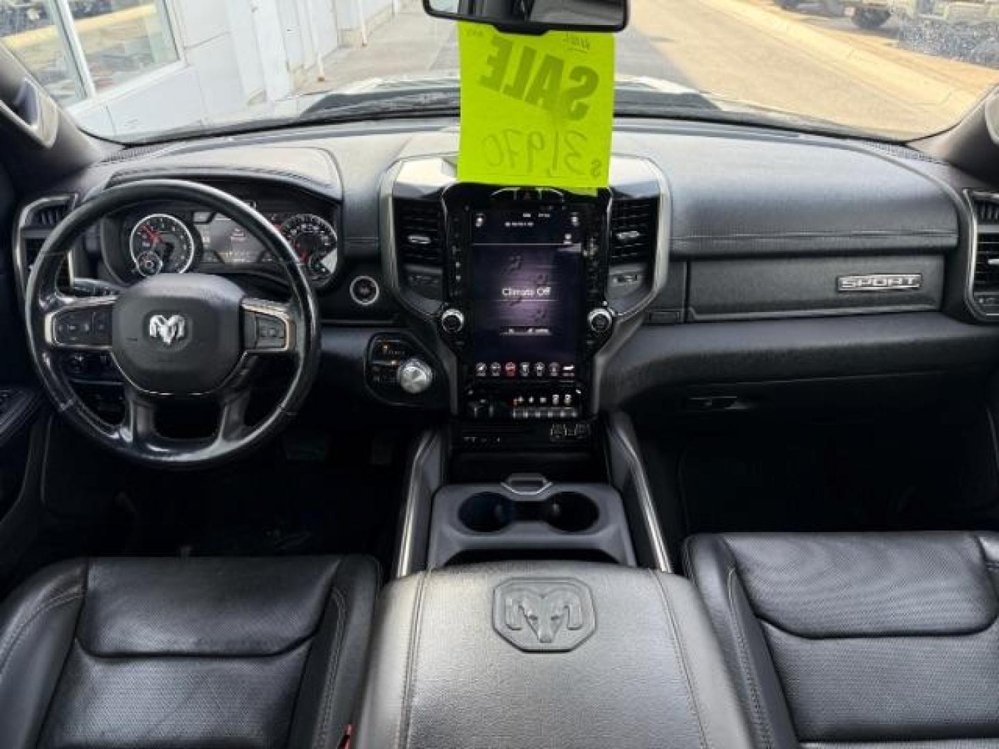 2019 BLACK /Black/Red, vinyl/cloth RAM 1500 Rebel Crew Cab SB 4WD (1C6SRFLT0KN) with an 5.7L V8 OHV 16V engine, 8-Speed Automatic transmission, located at 1235 N Woodruff Ave., Idaho Falls, 83401, (208) 523-1053, 43.507172, -112.000488 - Photo#22