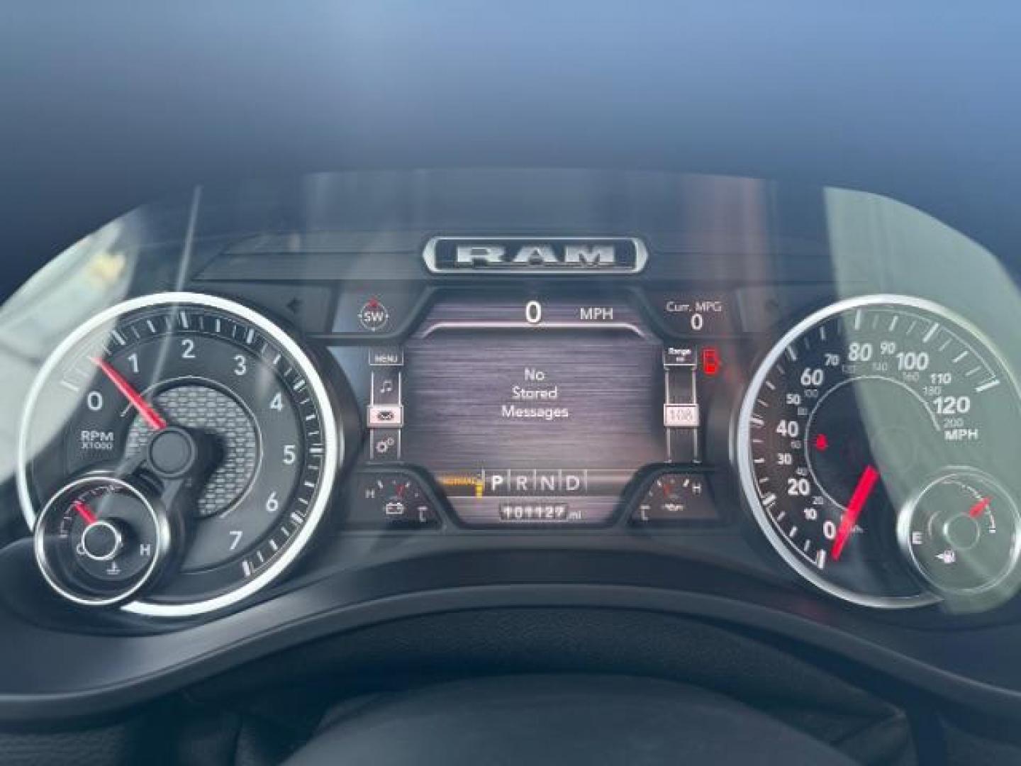 2019 BLACK /Black/Red, vinyl/cloth RAM 1500 Rebel Crew Cab SB 4WD (1C6SRFLT0KN) with an 5.7L V8 OHV 16V engine, 8-Speed Automatic transmission, located at 1235 N Woodruff Ave., Idaho Falls, 83401, (208) 523-1053, 43.507172, -112.000488 - Photo#27