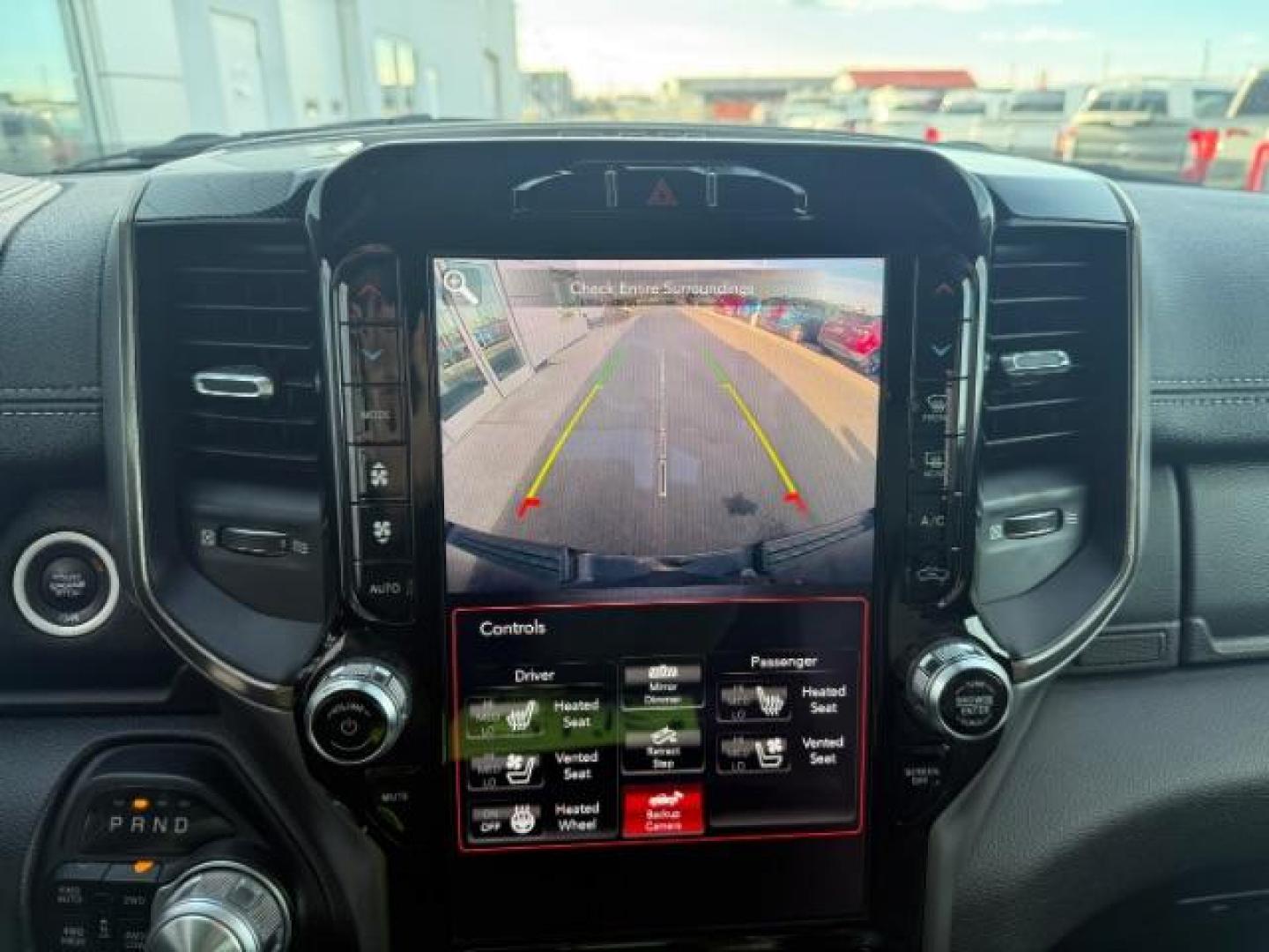 2019 BLACK /Black/Red, vinyl/cloth RAM 1500 Rebel Crew Cab SB 4WD (1C6SRFLT0KN) with an 5.7L V8 OHV 16V engine, 8-Speed Automatic transmission, located at 1235 N Woodruff Ave., Idaho Falls, 83401, (208) 523-1053, 43.507172, -112.000488 - Photo#31