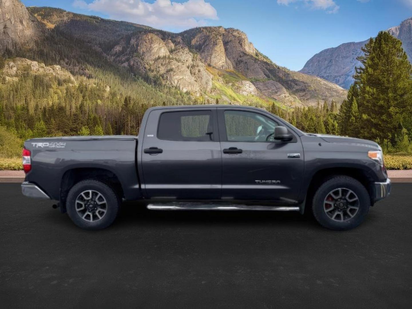 2017 Magnetic Gray Metallic /Black, cloth Toyota Tundra SR5 5.7L V8 CrewMax 4WD (5TFDY5F12HX) with an 5.7L V8 DOHC 32V engine, 6-Speed Automatic transmission, located at 1235 N Woodruff Ave., Idaho Falls, 83401, (208) 523-1053, 43.507172, -112.000488 - At Timberline Auto, finding a great deal on your next vehicle is always easy! Our experienced sales staff's goal is to help find you the right vehicle at the right price! Our knowledgeable finance department has options for almost any credit score. We offer extended service contract options to prote - Photo#5