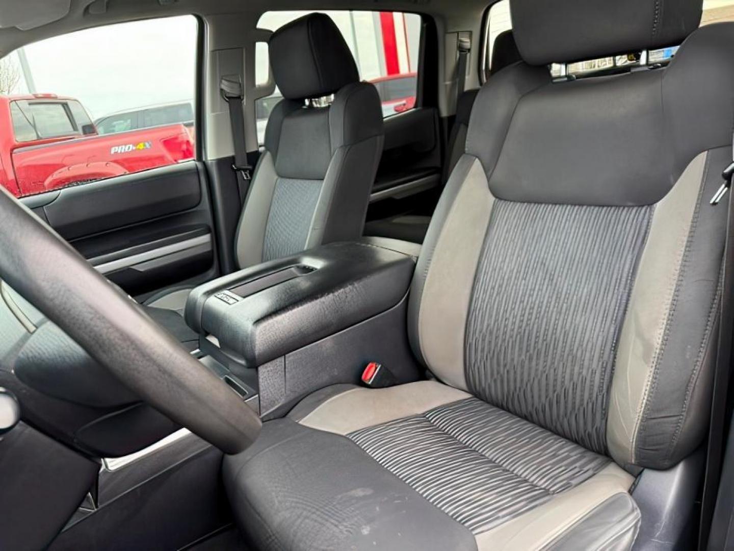 2017 Magnetic Gray Metallic /Black, cloth Toyota Tundra SR5 5.7L V8 CrewMax 4WD (5TFDY5F12HX) with an 5.7L V8 DOHC 32V engine, 6-Speed Automatic transmission, located at 1235 N Woodruff Ave., Idaho Falls, 83401, (208) 523-1053, 43.507172, -112.000488 - At Timberline Auto, finding a great deal on your next vehicle is always easy! Our experienced sales staff's goal is to help find you the right vehicle at the right price! Our knowledgeable finance department has options for almost any credit score. We offer extended service contract options to prote - Photo#15