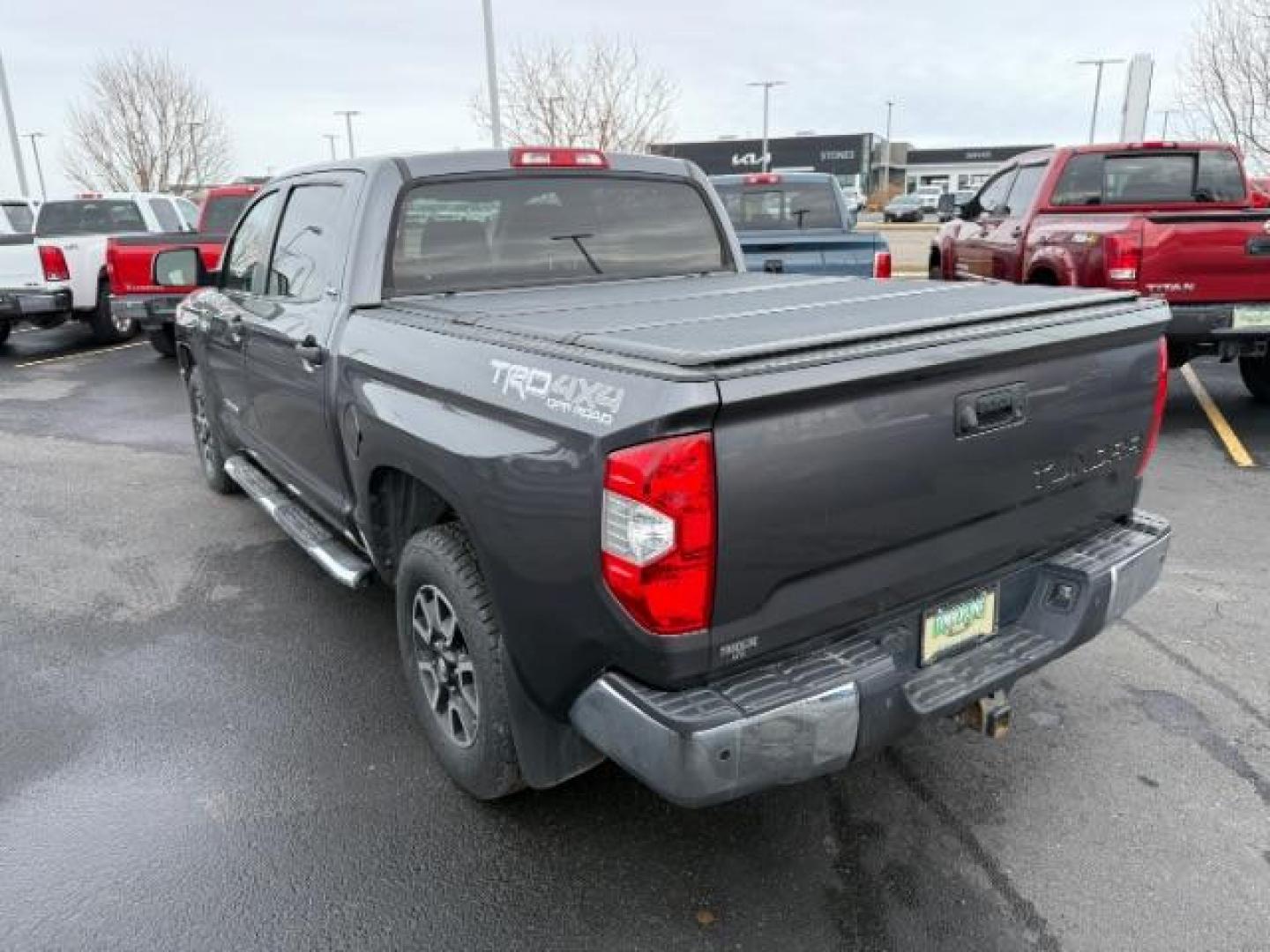2017 Magnetic Gray Metallic /Black, cloth Toyota Tundra SR5 5.7L V8 CrewMax 4WD (5TFDY5F12HX) with an 5.7L V8 DOHC 32V engine, 6-Speed Automatic transmission, located at 1235 N Woodruff Ave., Idaho Falls, 83401, (208) 523-1053, 43.507172, -112.000488 - At Timberline Auto, finding a great deal on your next vehicle is always easy! Our experienced sales staff's goal is to help find you the right vehicle at the right price! Our knowledgeable finance department has options for almost any credit score. We offer extended service contract options to prote - Photo#2