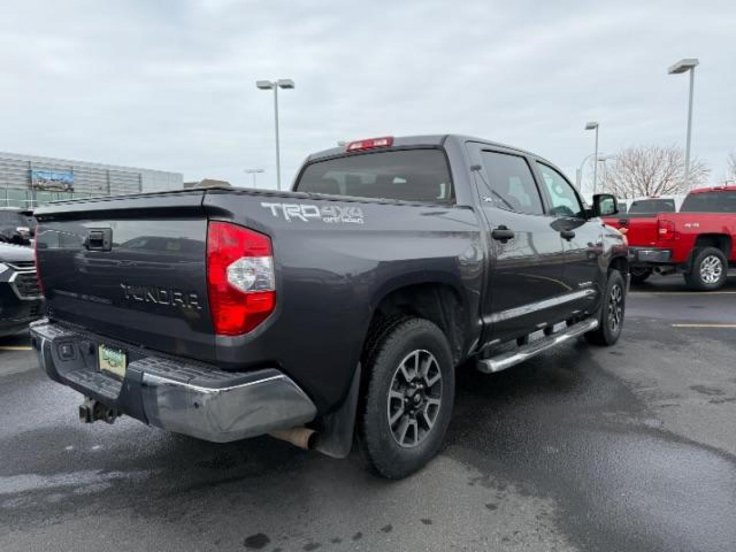 2017 Magnetic Gray Metallic /Black, cloth Toyota Tundra SR5 5.7L V8 CrewMax 4WD (5TFDY5F12HX) with an 5.7L V8 DOHC 32V engine, 6-Speed Automatic transmission, located at 1235 N Woodruff Ave., Idaho Falls, 83401, (208) 523-1053, 43.507172, -112.000488 - At Timberline Auto, finding a great deal on your next vehicle is always easy! Our experienced sales staff's goal is to help find you the right vehicle at the right price! Our knowledgeable finance department has options for almost any credit score. We offer extended service contract options to prote - Photo#4