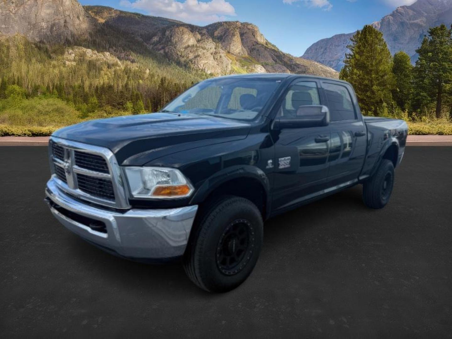 2011 BLACK /Dark Slate/Medium Graystone Cloth Interior RAM 2500 ST Crew Cab LWB 4WD (3D7UT2CL4BG) with an 6.7L L6 OHV 24V TURBO DIESEL engine, 5-Speed Automatic transmission, located at 1235 N Woodruff Ave., Idaho Falls, 83401, (208) 523-1053, 43.507172, -112.000488 - At Timberline Auto, finding a great deal on your next vehicle is always easy! Our experienced sales staff's goal is to help find you the right vehicle at the right price! Our knowledgeable finance department has options for almost any credit score. We offer extended service contract options to prote - Photo#0