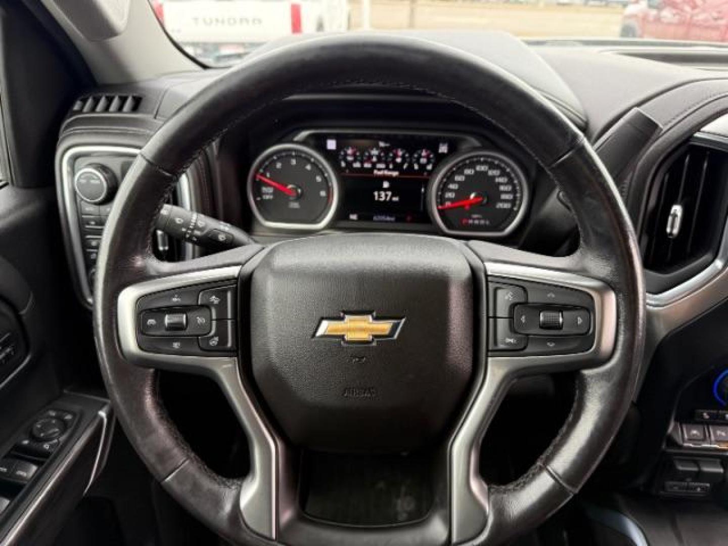 2021 Silver Ice Metallic /Jet Black, leather Chevrolet Silverado 1500 LTZ Crew Cab 4WD (1GCUYGED3MZ) with an 5.3L V8 OHV 16V engine, 6-Speed Automatic transmission, located at 1235 N Woodruff Ave., Idaho Falls, 83401, (208) 523-1053, 43.507172, -112.000488 - Photo#23