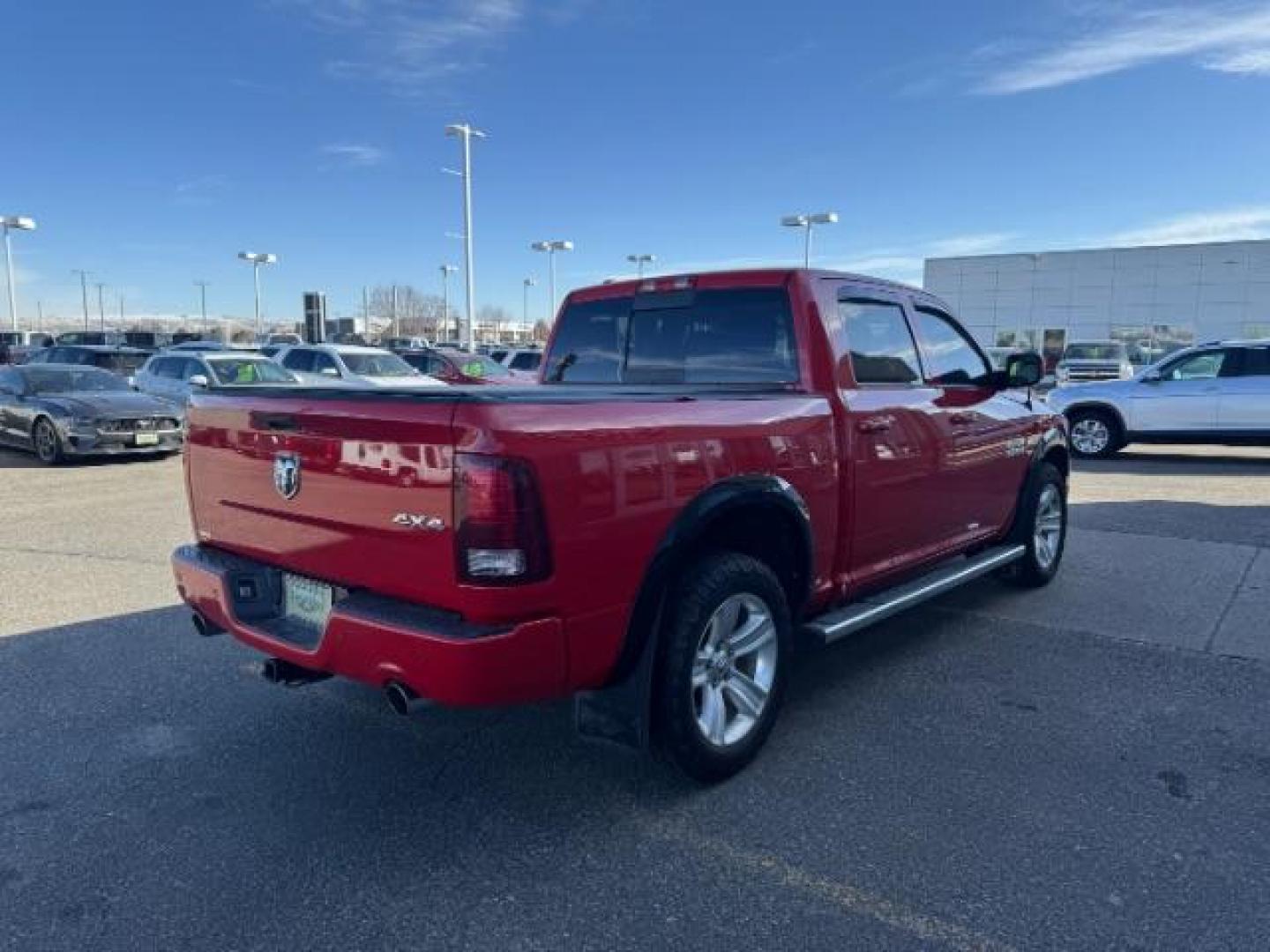 2015 RED /LEATHER RAM 1500 SPORT (1C6RR7MT1FS) with an 5.7 engine, AUTOMATIC transmission, located at 1235 N Woodruff Ave., Idaho Falls, 83401, (208) 523-1053, 43.507172, -112.000488 - At Timberline Auto, finding a great deal on your next vehicle is always easy! Our experienced sales staff's goal is to help find you the right vehicle at the right price! Our knowledgeable finance department has options for almost any credit score. We offer extended service contract options to prote - Photo#3