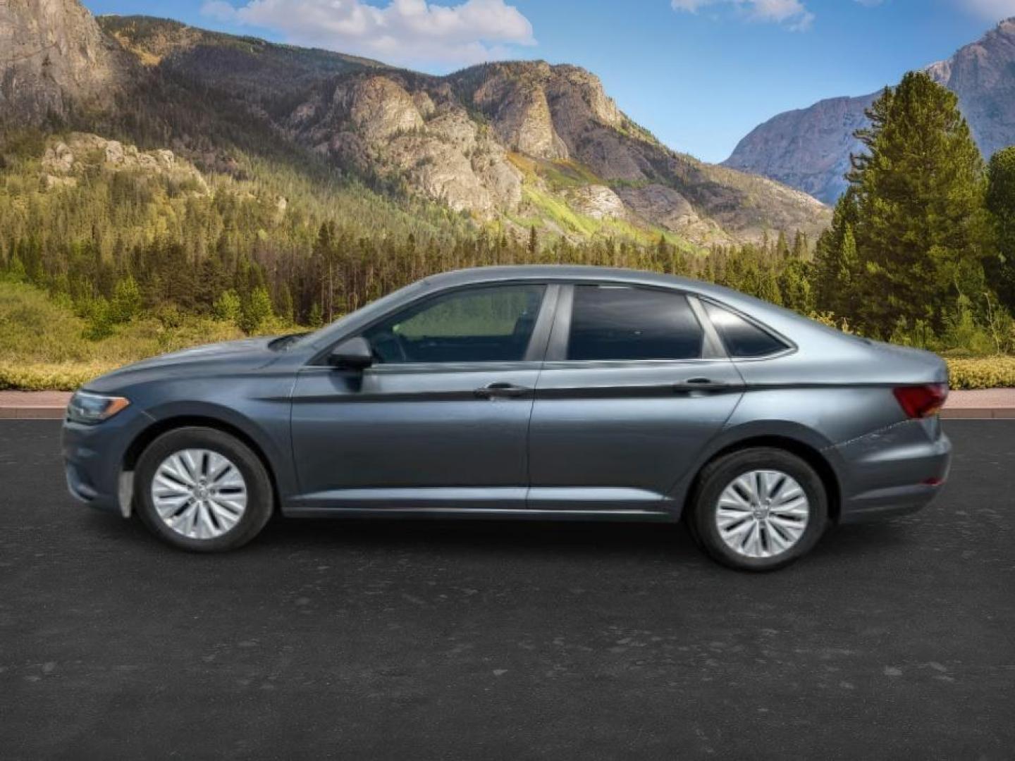 2019 Platinum Gray Metallic /Titan Black Volkswagen Jetta (3VWN57BU8KM) with an 14L I-4 gasoline direct injection engine, located at 1175 N Woodruff Ave, Idaho Falls, ID, 83401, 43.506901, -111.999657 - At Timberline Auto, finding a great deal on your next vehicle is always easy! Our experienced sales staff's goal is to help find you the right vehicle at the right price! Our knowledgeable finance department has options for almost any credit score. We offer extended service contract options to prote - Photo#1