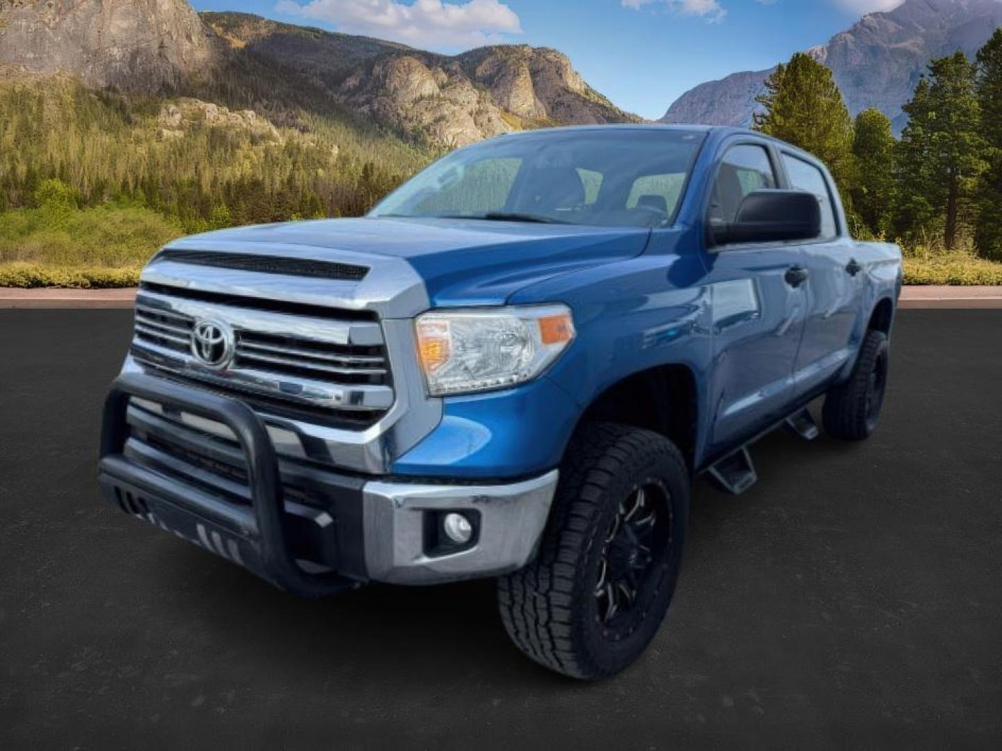 2017 Blazing Blue Pearl /Black Toyota Tundra SR5 5.7L V8 | TRD Pro 5.7L V8 (5TFDY5F1XHX) with an I-FORCE 5.7L V-8 DOHC engine, AUTOMATIC transmission, located at 1235 N Woodruff Ave., Idaho Falls, 83401, (208) 523-1053, 43.507172, -112.000488 - At Timberline Auto, finding a great deal on your next vehicle is always easy! Our experienced sales staff's goal is to help find you the right vehicle at the right price! Our knowledgeable finance department has options for almost any credit score. We offer extended service contract options to prote - Photo#0