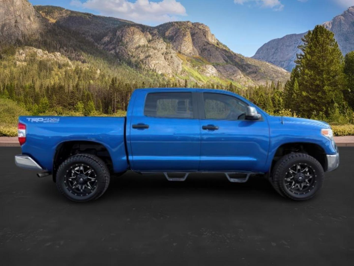 2017 Blazing Blue Pearl /Black Toyota Tundra SR5 5.7L V8 | TRD Pro 5.7L V8 (5TFDY5F1XHX) with an I-FORCE 5.7L V-8 DOHC engine, AUTOMATIC transmission, located at 1235 N Woodruff Ave., Idaho Falls, 83401, (208) 523-1053, 43.507172, -112.000488 - At Timberline Auto, finding a great deal on your next vehicle is always easy! Our experienced sales staff's goal is to help find you the right vehicle at the right price! Our knowledgeable finance department has options for almost any credit score. We offer extended service contract options to prote - Photo#4