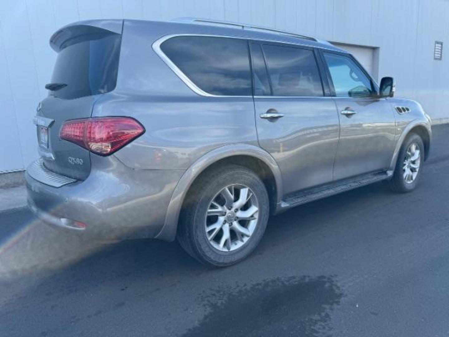 2014 GREY INFINITI QX80 LEATHER (JN8AZ2NE9E9) , AUTOMATIC transmission, located at 1235 N Woodruff Ave., Idaho Falls, 83401, (208) 523-1053, 43.507172, -112.000488 - Photo#1