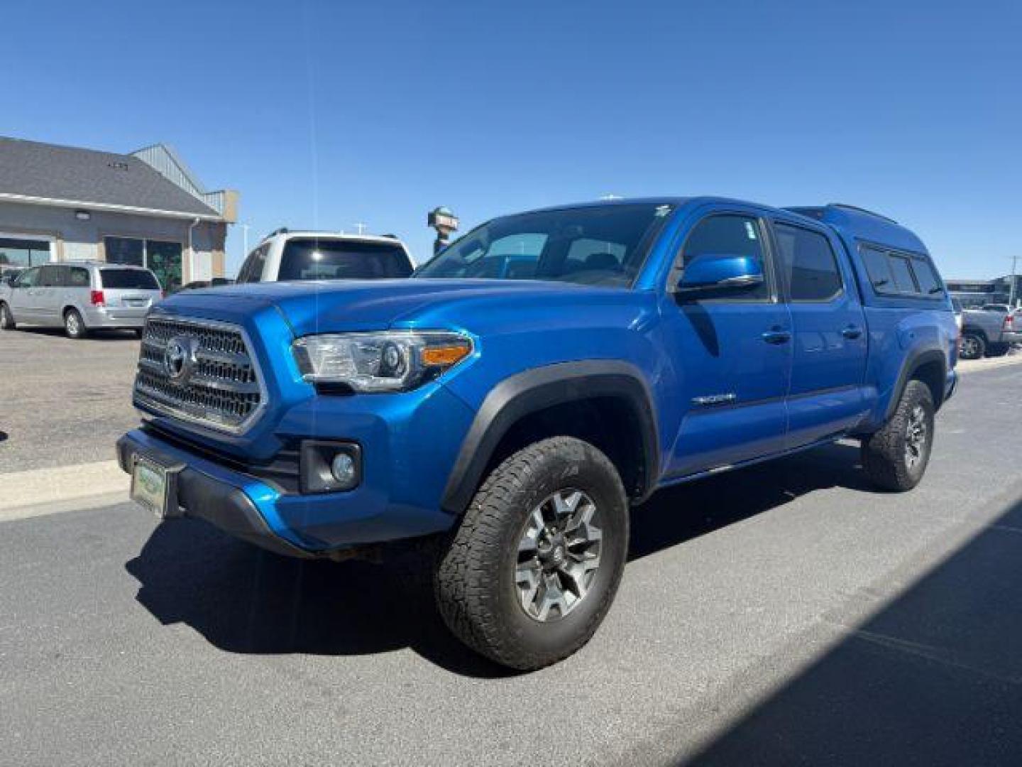 2017 Blazing Blue Pearl /Cement Gray Toyota Tacoma SR5 V6 | TRD Sport | TRD Off Road (3TMDZ5BN3HM) with an 3.5L V-6 port/direct injection engine, AUTOMATIC transmission, located at 1235 N Woodruff Ave., Idaho Falls, 83401, (208) 523-1053, 43.507172, -112.000488 - At Timberline Auto, finding a great deal on your next vehicle is always easy! Our experienced sales staff's goal is to help find you the right vehicle at the right price! Our knowledgeable finance department has options for almost any credit score. We offer extended service contract options to prote - Photo#0