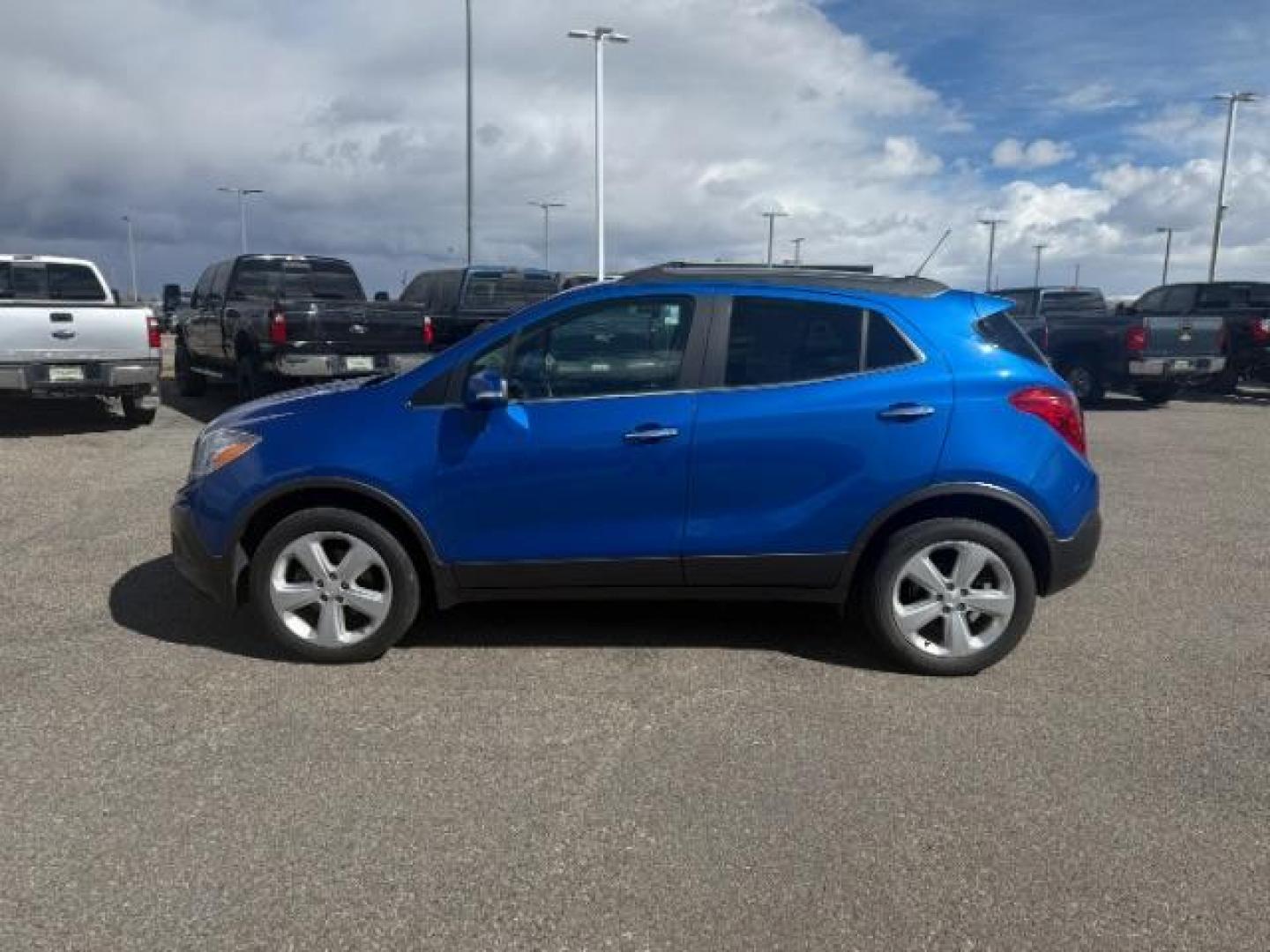 2016 BLUE /CLOTH Buick Encore BASE (KL4CJESBXGB) with an 1.4 engine, AUTOMATIC transmission, located at 1235 N Woodruff Ave., Idaho Falls, 83401, (208) 523-1053, 43.507172, -112.000488 - Photo#1
