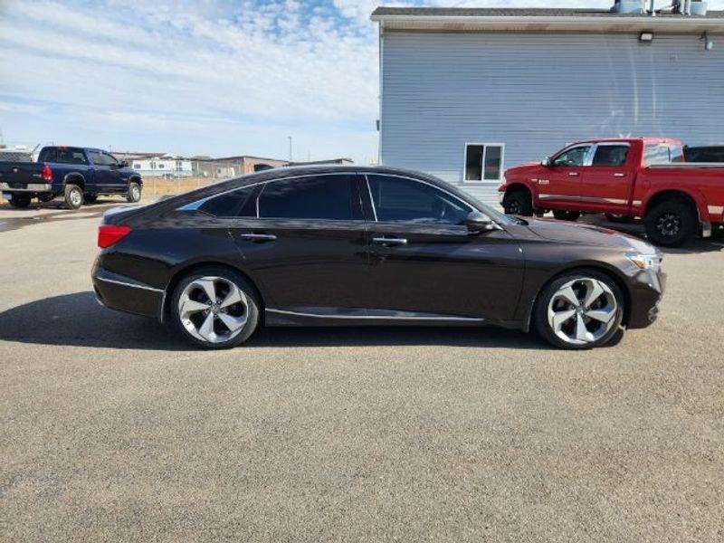 2018 Crystal Black Pearl /Black Honda Accord Touring 2.0T (1HGCV2F98JA) with an 4 Cyl, 2.0L engine, 10-speed automatic transmission, located at 1175 N Woodruff Ave, Idaho Falls, ID, 83401, 43.506901, -111.999657 - <b>Vehicle Details</b><br>Discover refined comfort and confident performance in this pre-owned 2018 Honda Accord Touring, now available in Idaho Falls, ID. Powered by a 4-cylinder, 2.0L gasoline engine, this Honda Accord delivers smooth acceleration, responsive handling, and the upscale features dri- Photo#6