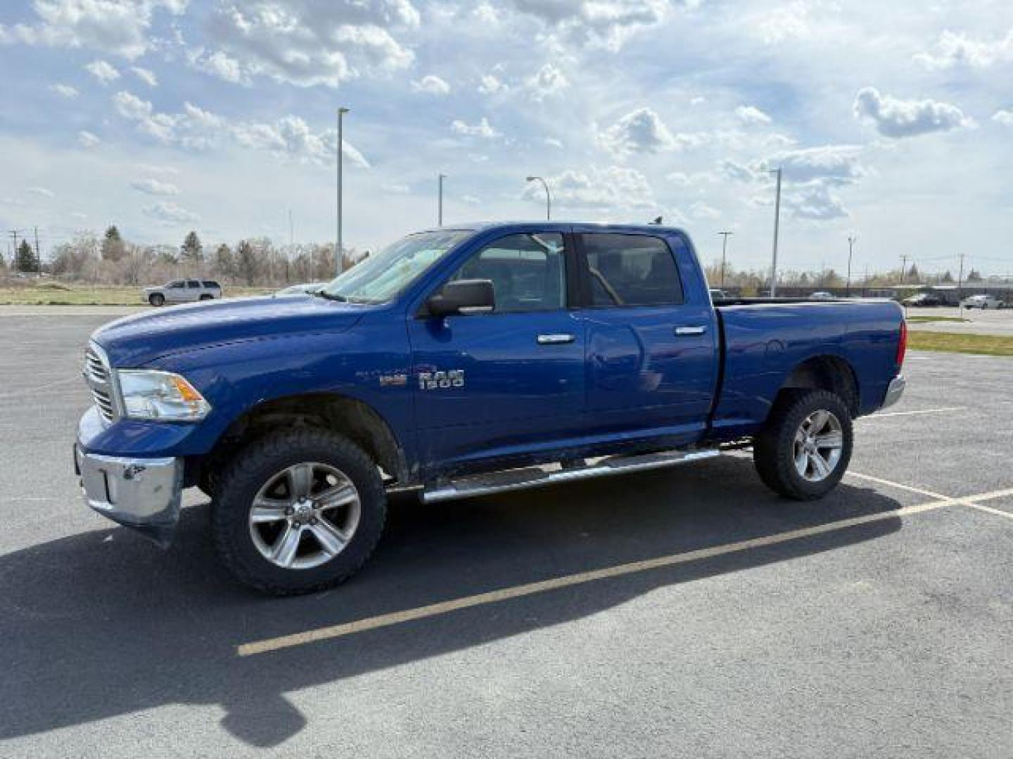 2014 BLUE /Diesel Gray/Black Ram 1500 Big Horn (1C6RR7TT0ES) with an HEMI 5.7L V-8 variable valve control engine, AUTOMATIC transmission, located at 1235 N Woodruff Ave., Idaho Falls, 83401, (208) 523-1053, 43.507172, -112.000488 - At Timberline Auto, finding a great deal on your next vehicle is always easy! Our experienced sales staff's goal is to help find you the right vehicle at the right price! Our knowledgeable finance department has options for almost any credit score. We offer extended service contract options to prote - Photo#0