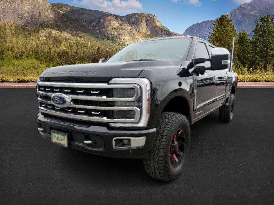 2024 Agate Black Metallic /Black Onyx Ford F-350 PLATINUM/TREMOR (1FT8W3BMXRE) with an Powerstroke 6.7L V-8 diesel direct injection engine, AUTOMATIC transmission, located at 1235 N Woodruff Ave., Idaho Falls, 83401, (208) 523-1053, 43.507172, -112.000488 - At Timberline Auto, finding a great deal on your next vehicle is always easy! Our experienced sales staff's goal is to help find you the right vehicle at the right price! Our knowledgeable finance department has options for almost any credit score. We offer extended service contract options to prote- Photo#0