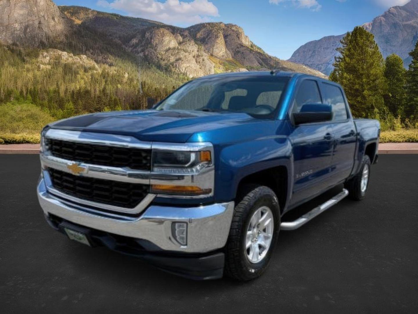 2017 BLUE /Jet Black Chevrolet Silverado 1500 1LT (3GCUKREC7HG) with an 5.3 engine, AUTOMATIC transmission, located at 1235 N Woodruff Ave., Idaho Falls, 83401, (208) 523-1053, 43.507172, -112.000488 - At Timberline Auto, finding a great deal on your next vehicle is always easy! Our experienced sales staff's goal is to help find you the right vehicle at the right price! Our knowledgeable finance department has options for almost any credit score. We offer extended service contract options to prote - Photo#0