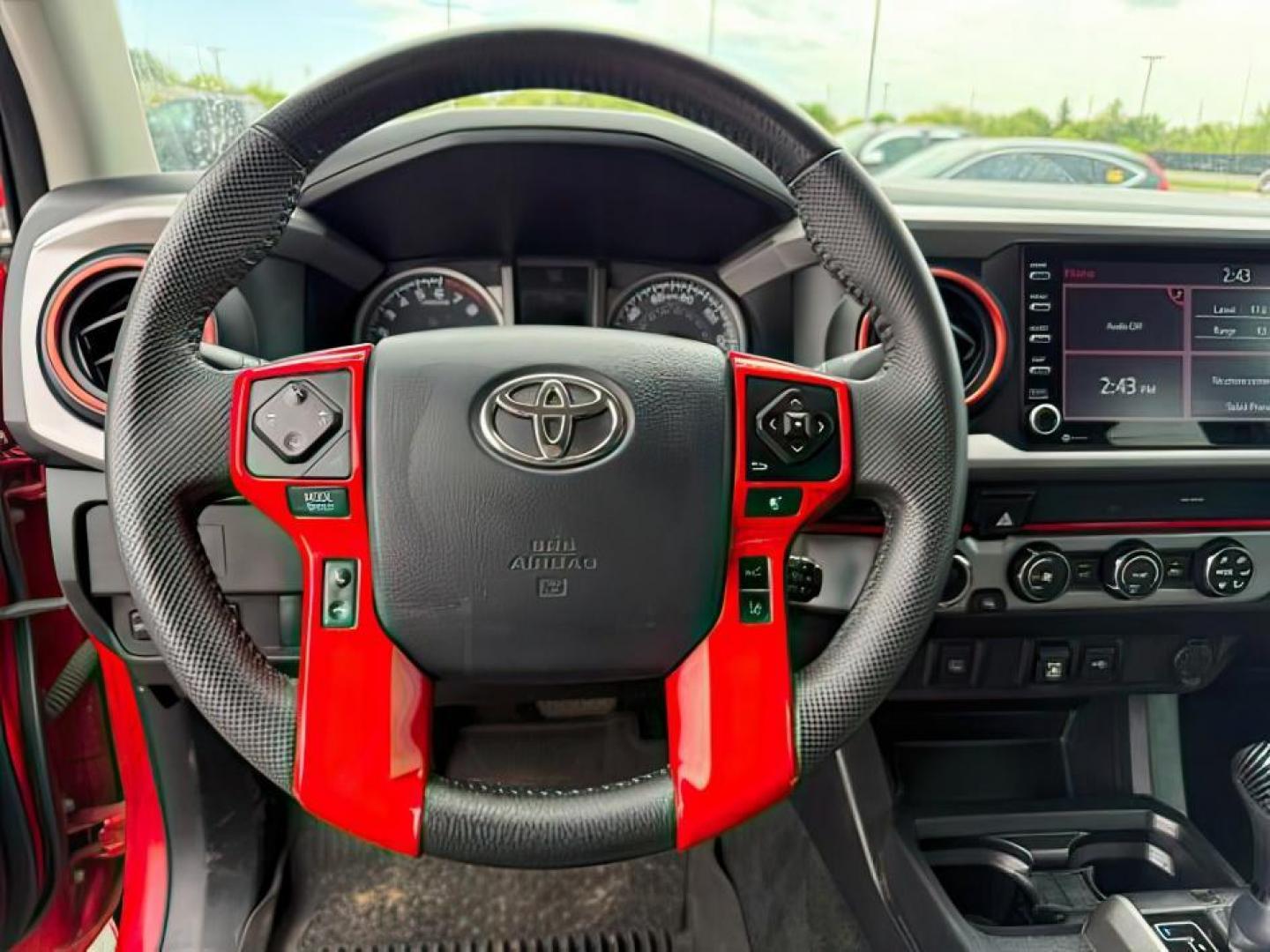 2020 Barcelona Red Metallic /Cement Toyota Tacoma SR5 V6 (3TMDZ5BN1LM) with an 3.5L V-6 port/direct injection engine, AUTOMATIC transmission, located at 1235 N Woodruff Ave., Idaho Falls, 83401, (208) 523-1053, 43.507172, -112.000488 - At Timberline Auto, finding a great deal on your next vehicle is always easy! Our experienced sales staff's goal is to help find you the right vehicle at the right price! Our knowledgeable finance department has options for almost any credit score. We offer extended service contract options to prote - Photo#13