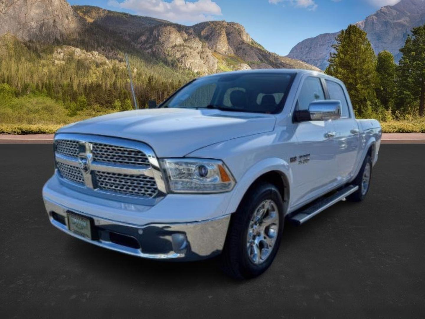 2017 Bright White Clearcoat /Black Ram 1500 Laramie Crew Cab 4x4 5'7 Box (1C6RR7NTXHS) with an HEMI 5.7L V-8 variable valve control engine, AUTOMATIC transmission, located at 1235 N Woodruff Ave., Idaho Falls, 83401, (208) 523-1053, 43.507172, -112.000488 - At Timberline Auto, finding a great deal on your next vehicle is always easy! Our experienced sales staff's goal is to help find you the right vehicle at the right price! Our knowledgeable finance department has options for almost any credit score. We offer extended service contract options to prote - Photo#0