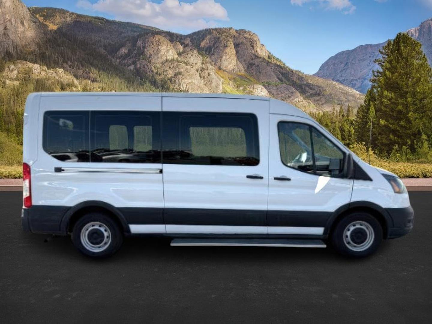 2023 Oxford White /Ebony Ford Transit-350 Passenger Van (1FBAX2C81PK) with an EcoBoost 35L V-6 gasoline direct injection engine, Automatic transmission, located at 1175 N Woodruff Ave, Idaho Falls, ID, 83401, 43.506901, -111.999657 - At Timberline Auto, finding a great deal on your next vehicle is always easy! Our experienced sales staff's goal is to help find you the right vehicle at the right price! Our knowledgeable finance department has options for almost any credit score. We offer extended service contract options to prote - Photo#3