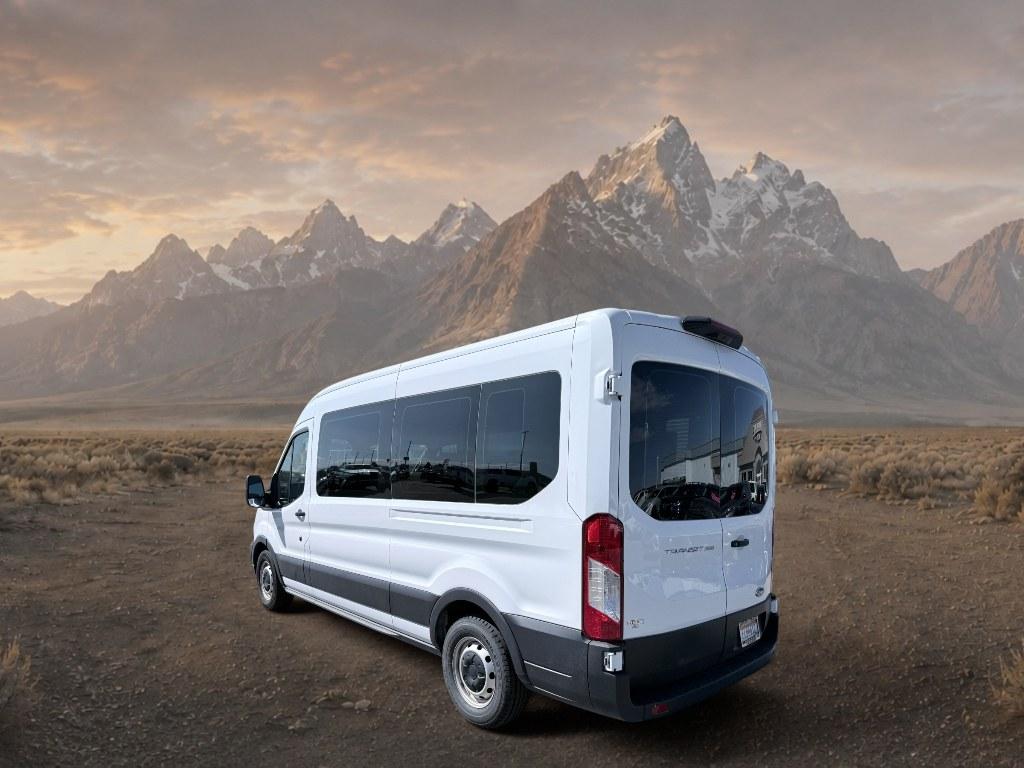 2023 Oxford White /Dark Palazzo Gray Ford Transit Wagon XL (1FBAX2C81PK) with an V6, 3.5L engine, 10-speed automatic transmission, located at 1175 N Woodruff Ave, Idaho Falls, ID, 83401, 43.506901, -111.999657 - <b>Vehicle Details</b><br>Looking for a spacious, capable passenger van in Idaho Falls, ID? This 2023 Ford Transit Wagon T-350 Med Roof Slide XL is a smart choice for families, shuttle use, or commercial transport. With 49,243 miles, rear-wheel drive, and a strong V6 3.5L gasoline/E85 engine, it del- Photo#2