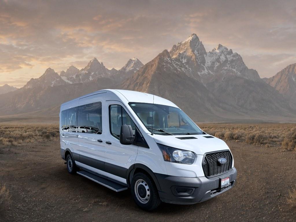 2023 Oxford White /Dark Palazzo Gray Ford Transit Wagon XL (1FBAX2C81PK) with an V6, 3.5L engine, 10-speed automatic transmission, located at 1175 N Woodruff Ave, Idaho Falls, ID, 83401, 43.506901, -111.999657 - <b>Vehicle Details</b><br>Looking for a spacious, capable passenger van in Idaho Falls, ID? This 2023 Ford Transit Wagon T-350 Med Roof Slide XL is a smart choice for families, shuttle use, or commercial transport. With 49,243 miles, rear-wheel drive, and a strong V6 3.5L gasoline/E85 engine, it del- Photo#6