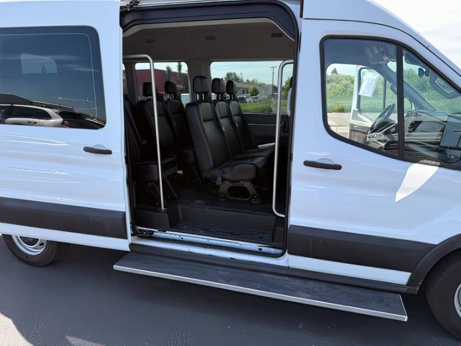 2023 Oxford White /Dark Palazzo Gray Ford Transit Wagon XL (1FBAX2C81PK) with an V6, 3.5L engine, 10-speed automatic transmission, located at 1175 N Woodruff Ave, Idaho Falls, ID, 83401, 43.506901, -111.999657 - <b>Vehicle Details</b><br>Looking for a spacious, capable passenger van in Idaho Falls, ID? This 2023 Ford Transit Wagon T-350 Med Roof Slide XL is a smart choice for families, shuttle use, or commercial transport. With 49,243 miles, rear-wheel drive, and a strong V6 3.5L gasoline/E85 engine, it del- Photo#28