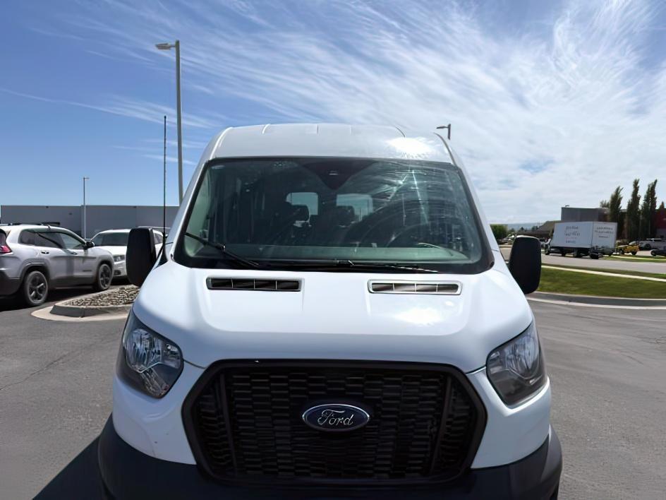 2023 Oxford White /Dark Palazzo Gray Ford Transit Wagon XL (1FBAX2C81PK) with an V6, 3.5L engine, 10-speed automatic transmission, located at 1175 N Woodruff Ave, Idaho Falls, ID, 83401, 43.506901, -111.999657 - <b>Vehicle Details</b><br>Looking for a spacious, capable passenger van in Idaho Falls, ID? This 2023 Ford Transit Wagon T-350 Med Roof Slide XL is a smart choice for families, shuttle use, or commercial transport. With 49,243 miles, rear-wheel drive, and a strong V6 3.5L gasoline/E85 engine, it del- Photo#29
