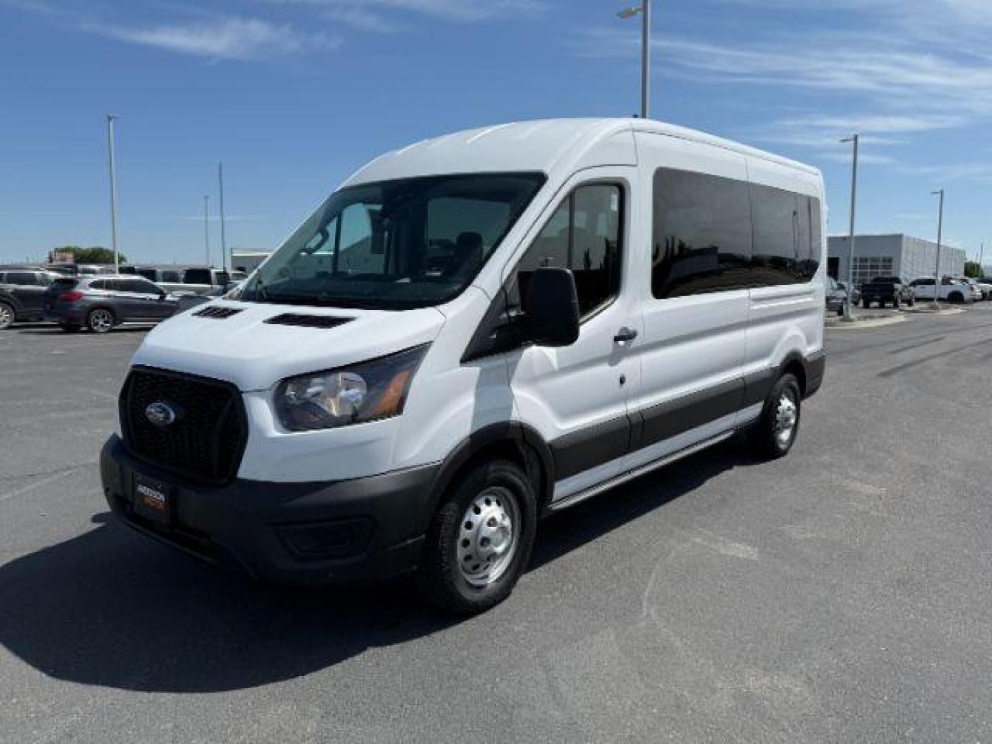 2023 Oxford White /Ebony Ford Transit-350 Passenger Van XL (1FBAX9CG1PK) with an EcoBoost 3.5L V-6 gasoline direct injection engine, AUTOMATIC transmission, located at 1235 N Woodruff Ave., Idaho Falls, 83401, (208) 523-1053, 43.507172, -112.000488 - At Timberline Auto, finding a great deal on your next vehicle is always easy! Our experienced sales staff's goal is to help find you the right vehicle at the right price! Our knowledgeable finance department has options for almost any credit score. We offer extended service contract options to prote - Photo#0
