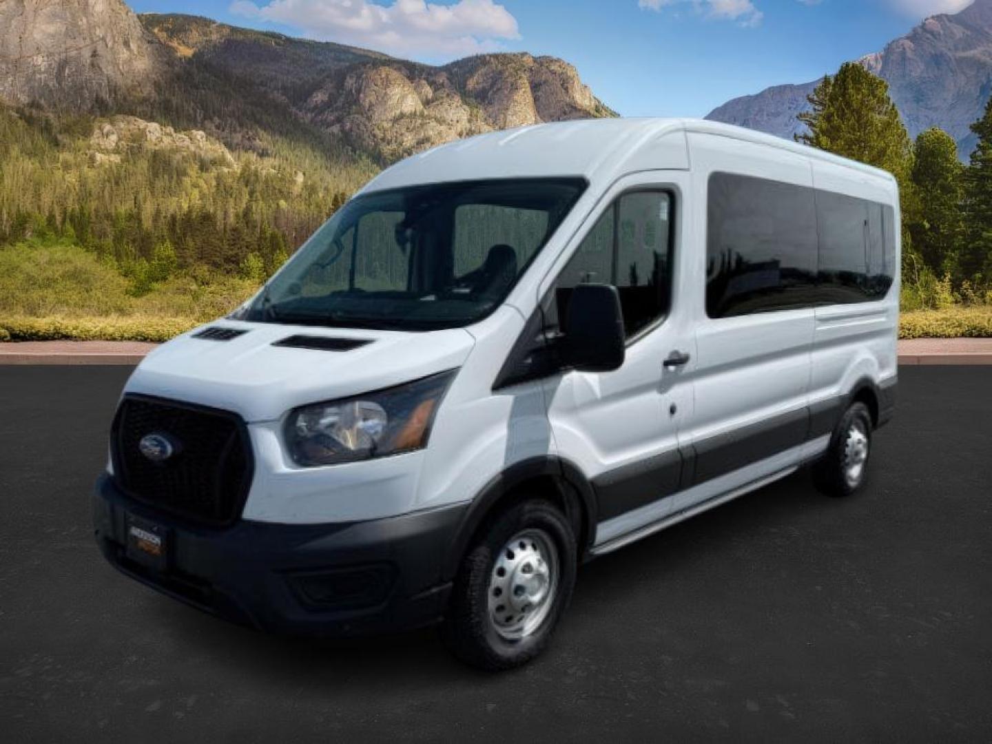 2023 Oxford White /Ebony Ford Transit-350 Passenger Van (1FBAX9CG1PK) with an EcoBoost 35L V-6 gasoline direct injection engine, Automatic transmission, located at 1175 N Woodruff Ave, Idaho Falls, ID, 83401, 43.506901, -111.999657 - At Timberline Auto, finding a great deal on your next vehicle is always easy! Our experienced sales staff's goal is to help find you the right vehicle at the right price! Our knowledgeable finance department has options for almost any credit score. We offer extended service contract options to prote - Photo#0