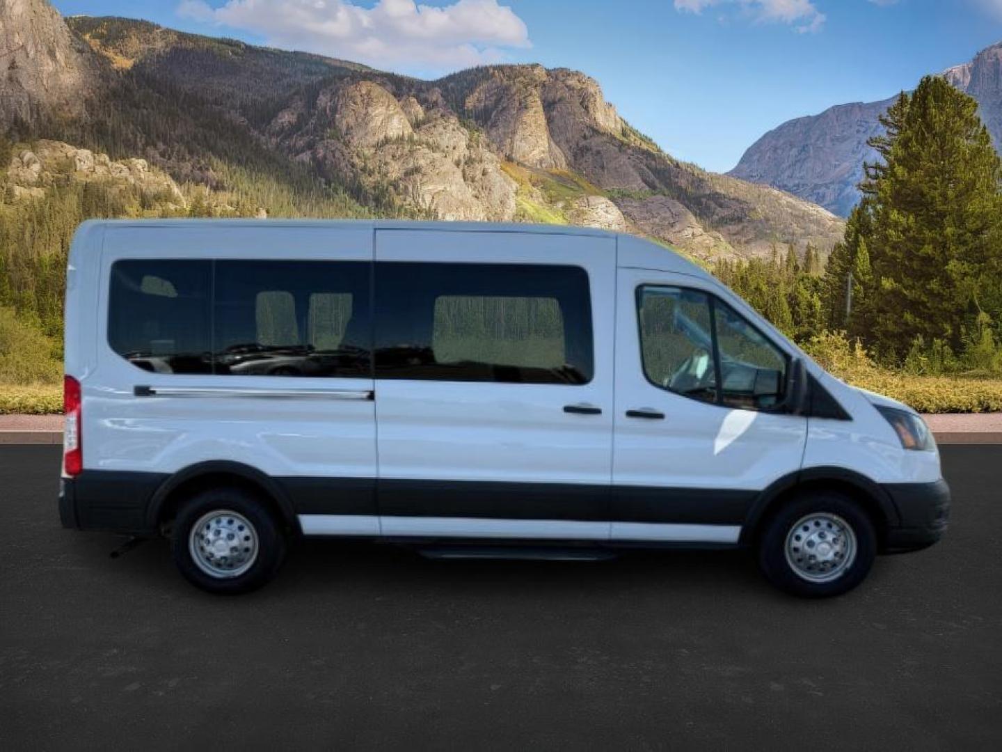 2023 Oxford White /Ebony Ford Transit-350 Passenger Van (1FBAX9CG1PK) with an EcoBoost 35L V-6 gasoline direct injection engine, Automatic transmission, located at 1175 N Woodruff Ave, Idaho Falls, ID, 83401, 43.506901, -111.999657 - At Timberline Auto, finding a great deal on your next vehicle is always easy! Our experienced sales staff's goal is to help find you the right vehicle at the right price! Our knowledgeable finance department has options for almost any credit score. We offer extended service contract options to prote - Photo#4