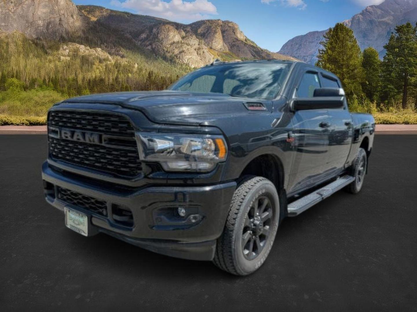 2022 Diamond Black Crystal Pearlcoat /Diesel Gray/Black Ram 2500 (3C6UR5DL5NG) with an Cummins 67L I-6 diesel direct injection engine, Automatic transmission, located at 1175 N Woodruff Ave, Idaho Falls, ID, 83401, 43.506901, -111.999657 - At Timberline Auto, finding a great deal on your next vehicle is always easy! Our experienced sales staff's goal is to help find you the right vehicle at the right price! Our knowledgeable finance department has options for almost any credit score. We offer extended service contract options to prote - Photo#0