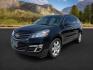 2016 Mosaic Black Metallic /Ebony Chevrolet Traverse LTZ (1GNKVJKD9GJ) with an 3.6L V-6 gasoline direct injection engine, AUTOMATIC transmission, located at 1235 N Woodruff Ave., Idaho Falls, 83401, (208) 523-1053, 43.507172, -112.000488 - At Timberline Auto, finding a great deal on your next vehicle is always easy! Our experienced sales staff's goal is to help find you the right vehicle at the right price! Our knowledgeable finance department has options for almost any credit score. We offer extended service contract options to prote - Photo#0