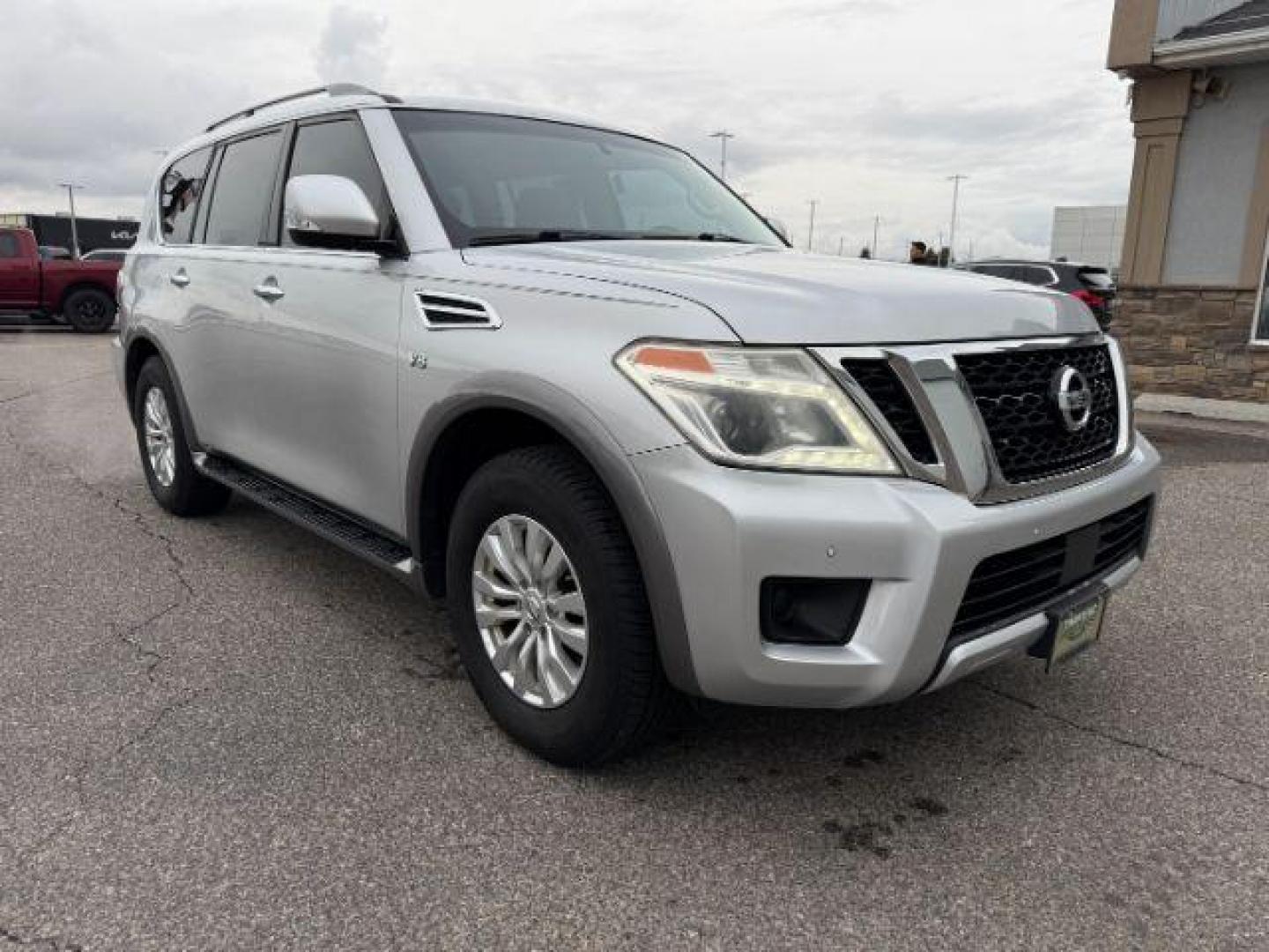 2017 Brilliant Silver /Charcoal Nissan Armada (JN8AY2NC9H9) with an Endurance 56L V-8 gasoline direct injection engine, Automatic transmission, located at 1175 N Woodruff Ave, Idaho Falls, ID, 83401, 43.506901, -111.999657 - Photo#10