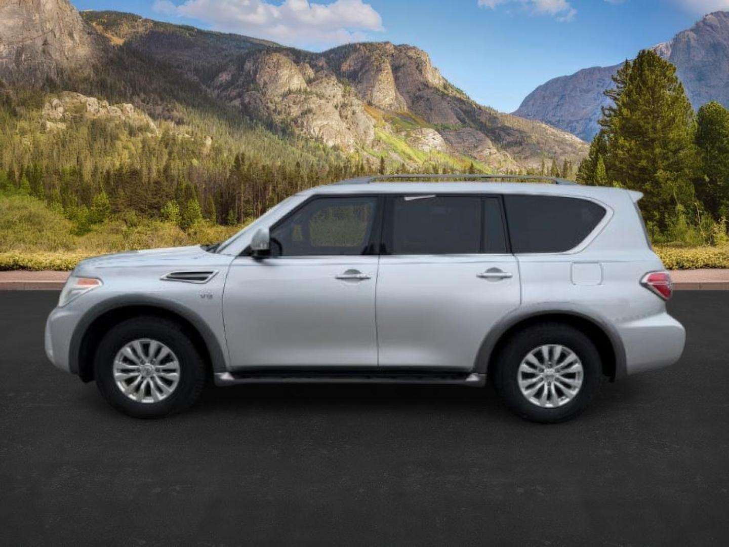2017 Brilliant Silver /Charcoal Nissan Armada (JN8AY2NC9H9) with an Endurance 56L V-8 gasoline direct injection engine, Automatic transmission, located at 1175 N Woodruff Ave, Idaho Falls, ID, 83401, 43.506901, -111.999657 - At Timberline Auto, finding a great deal on your next vehicle is always easy! Our experienced sales staff's goal is to help find you the right vehicle at the right price! Our knowledgeable finance department has options for almost any credit score. We offer extended service contract options to prote - Photo#1