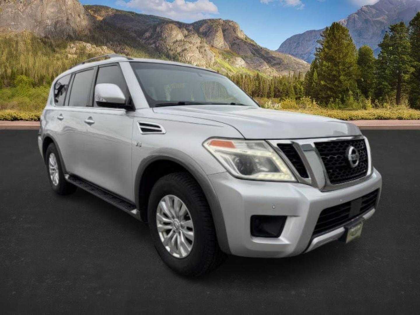 2017 Brilliant Silver /Charcoal Nissan Armada (JN8AY2NC9H9) with an Endurance 56L V-8 gasoline direct injection engine, Automatic transmission, located at 1175 N Woodruff Ave, Idaho Falls, ID, 83401, 43.506901, -111.999657 - At Timberline Auto, finding a great deal on your next vehicle is always easy! Our experienced sales staff's goal is to help find you the right vehicle at the right price! Our knowledgeable finance department has options for almost any credit score. We offer extended service contract options to prote - Photo#9