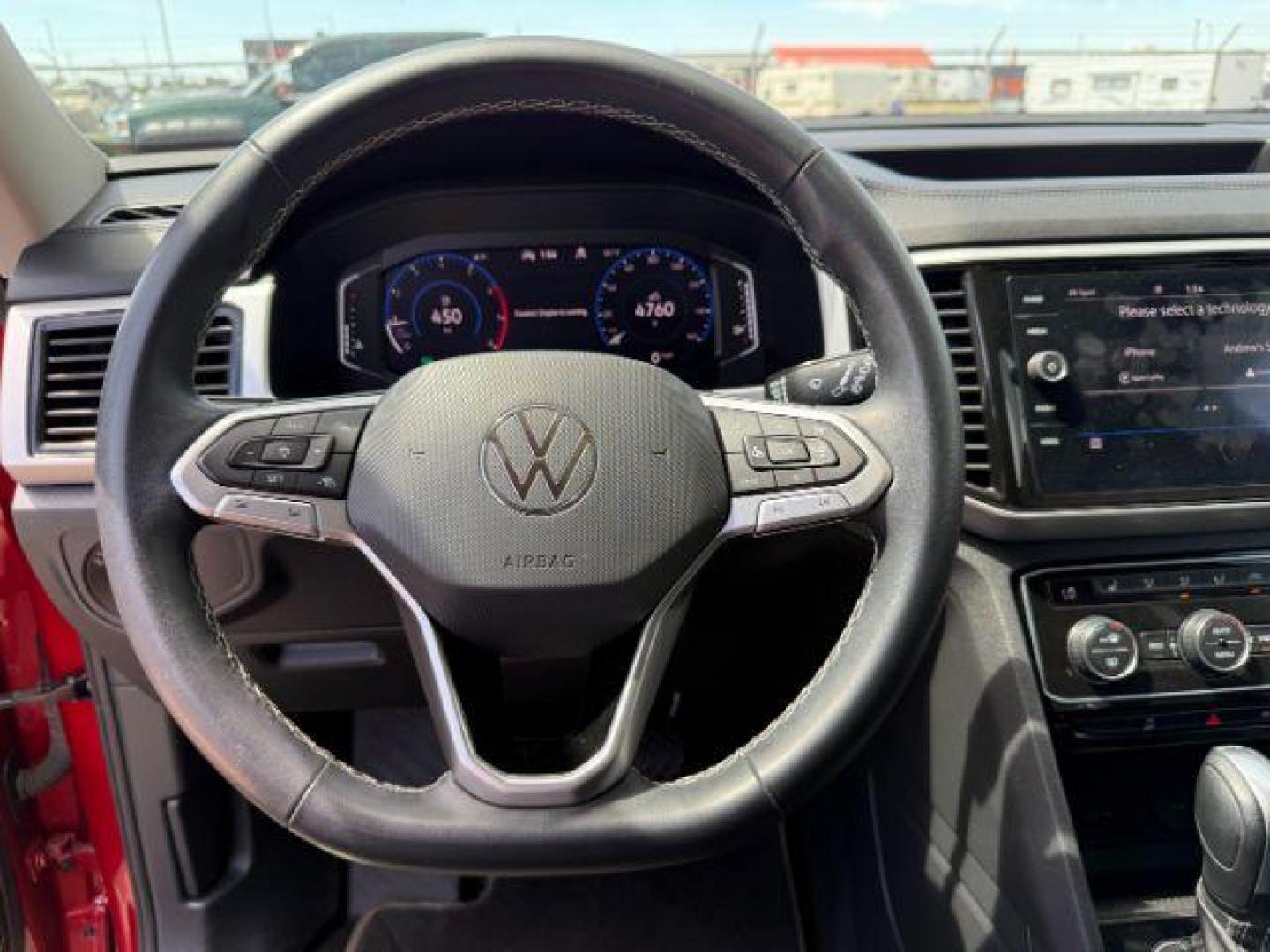 2021 Aurora Red Metallic /Titan Black Volkswagen Atlas (1V2BR2CA0MC) with an 36L V-6 gasoline direct injection engine, Automatic transmission, located at 1175 N Woodruff Ave, Idaho Falls, ID, 83401, 43.506901, -111.999657 - Photo#41
