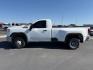 2023 Summit White /Jet Black GMC Sierra 3500HD 4WD Regular Cab Long Bed Pro (1GT39SEY2PF) with an Duramax 6.6L V-8 diesel direct injection engine, AUTOMATIC transmission, located at 1235 N Woodruff Ave., Idaho Falls, 83401, (208) 523-1053, 43.507172, -112.000488 - At Timberline Auto, finding a great deal on your next vehicle is always easy! Our experienced sales staff's goal is to help find you the right vehicle at the right price! Our knowledgeable finance department has options for almost any credit score. We offer extended service contract options to prote - Photo#0