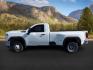 2023 Summit White /Jet Black GMC Sierra 3500HD 4WD Regular Cab Long Bed Pro (1GT39SEY2PF) with an Duramax 6.6L V-8 diesel direct injection engine, AUTOMATIC transmission, located at 1235 N Woodruff Ave., Idaho Falls, 83401, (208) 523-1053, 43.507172, -112.000488 - At Timberline Auto, finding a great deal on your next vehicle is always easy! Our experienced sales staff's goal is to help find you the right vehicle at the right price! Our knowledgeable finance department has options for almost any credit score. We offer extended service contract options to prote - Photo#0