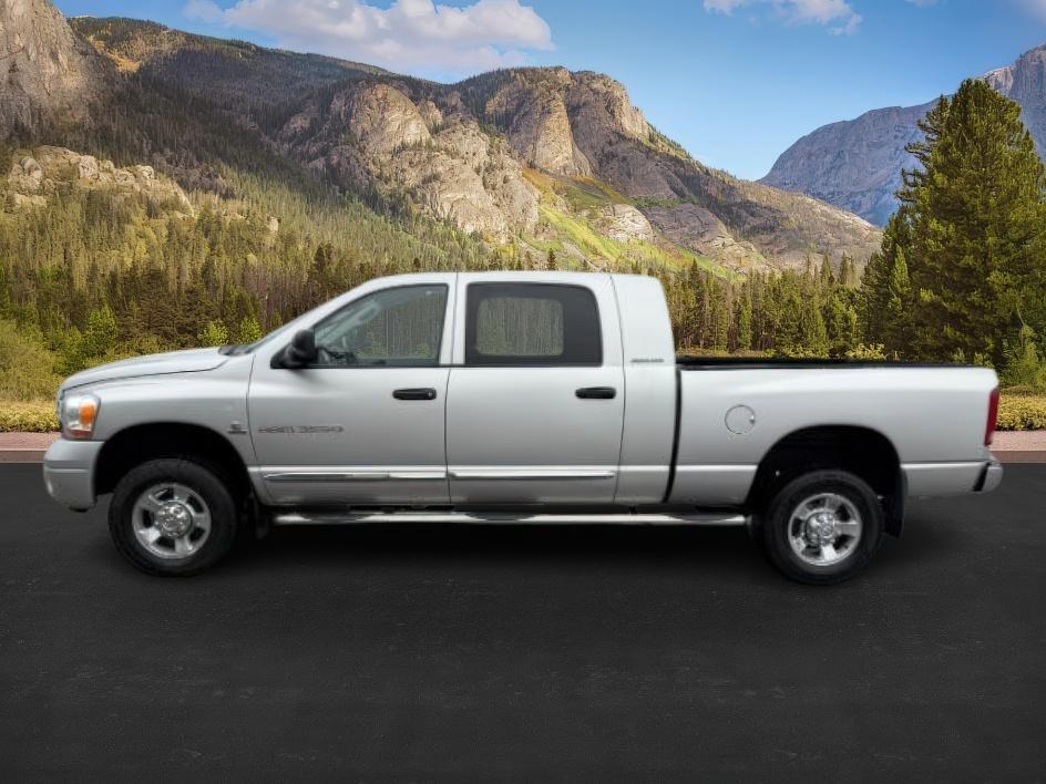 2006 SILVER /Medium Slate Gray Dodge Ram 3500 Laramie (3D7LX39C36G) with an Cummins 5.9L I-6 diesel direct injection engine, AUTOMATIC transmission, located at 1235 N Woodruff Ave., Idaho Falls, 83401, (208) 523-1053, 43.507172, -112.000488 - At Timberline Auto, finding a great deal on your next vehicle is always easy! Our experienced sales staff's goal is to help find you the right vehicle at the right price! Our knowledgeable finance department has options for almost any credit score. We offer extended service contract options to prote - Photo#1