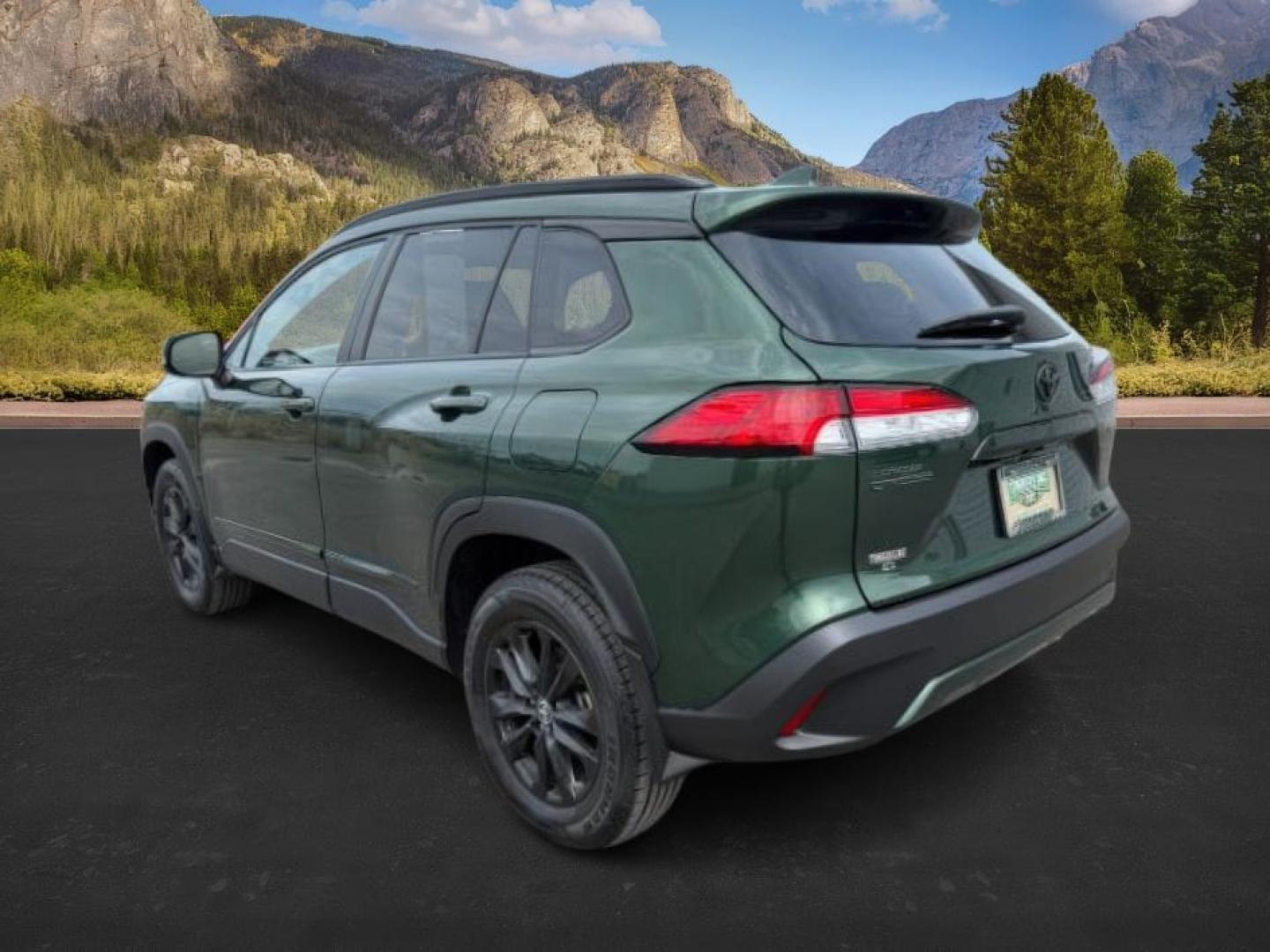 2023 GREEN /Black Toyota Corolla Cross (7MUCAABG9PV) with an Dynamic Force 2L I-4 portdirect injection engine, Automatic transmission, located at 1175 N Woodruff Ave, Idaho Falls, ID, 83401, 43.506901, -111.999657 - At Timberline Auto, finding a great deal on your next vehicle is always easy! Our experienced sales staff's goal is to help find you the right vehicle at the right price! Our knowledgeable finance department has options for almost any credit score. We offer extended service contract options to prote - Photo#2
