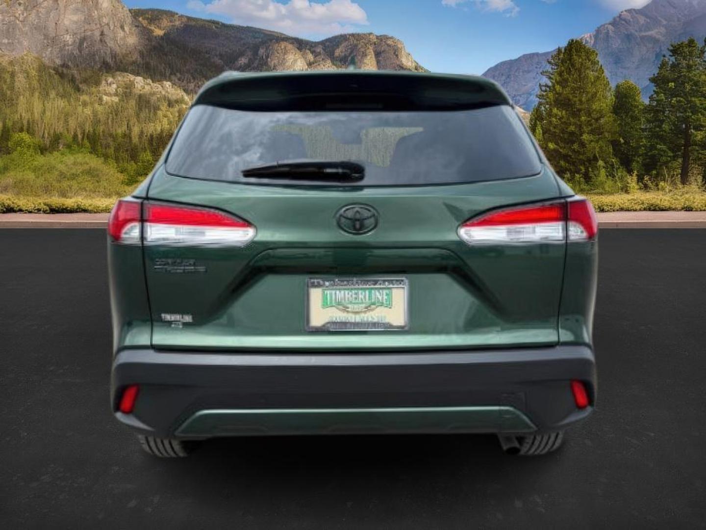 2023 GREEN /Black Toyota Corolla Cross (7MUCAABG9PV) with an Dynamic Force 2L I-4 portdirect injection engine, Automatic transmission, located at 1175 N Woodruff Ave, Idaho Falls, ID, 83401, 43.506901, -111.999657 - At Timberline Auto, finding a great deal on your next vehicle is always easy! Our experienced sales staff's goal is to help find you the right vehicle at the right price! Our knowledgeable finance department has options for almost any credit score. We offer extended service contract options to prote - Photo#3