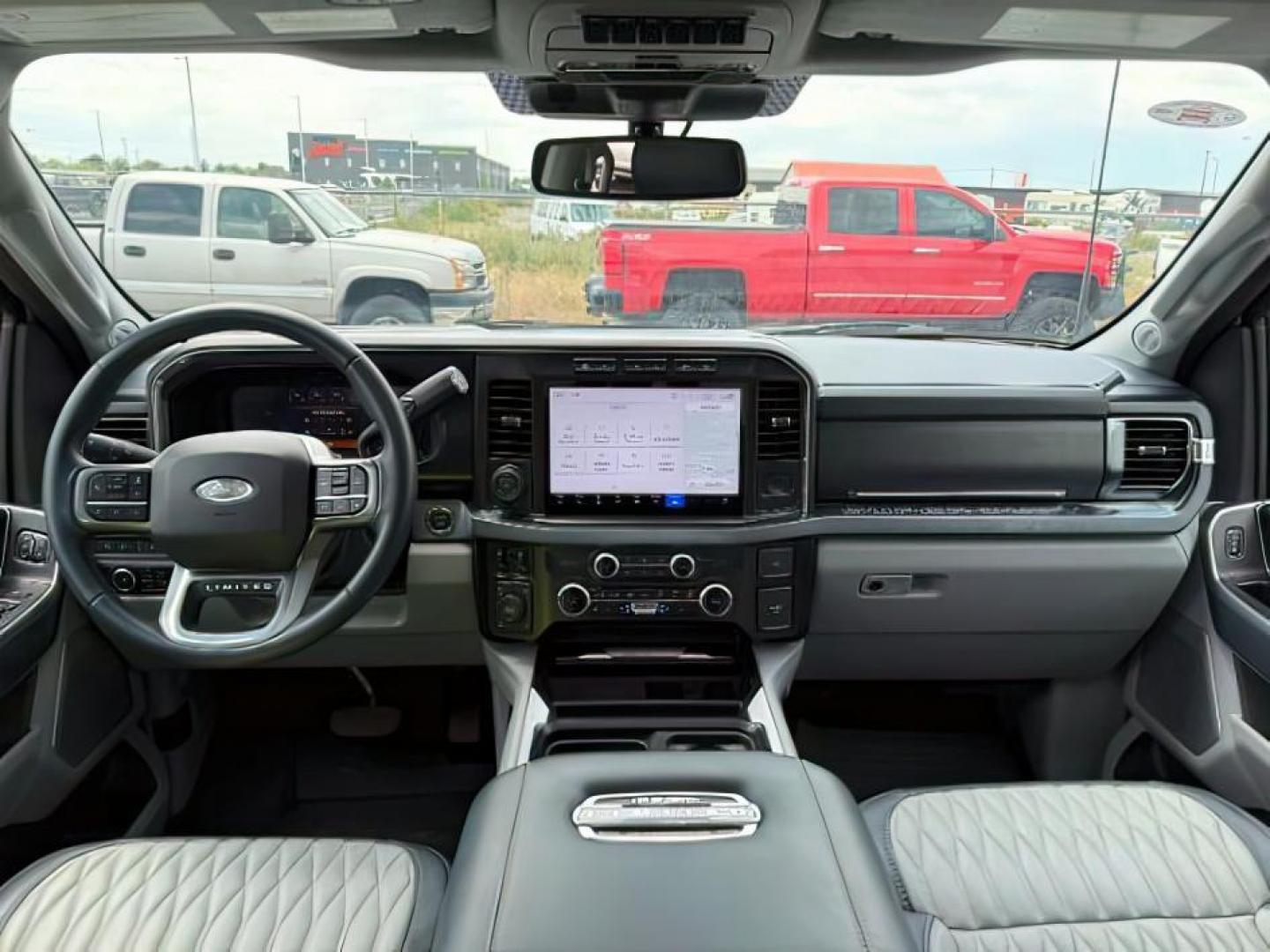 2024 Star White Metallic Tri-Coat /Admiral Blue/Light Slate Ford F-350 (1FT8W3BM9RE) with an Powerstroke 67L V-8 diesel direct injection engine, Automatic transmission, located at 1175 N Woodruff Ave, Idaho Falls, ID, 83401, 43.506901, -111.999657 - Photo#23