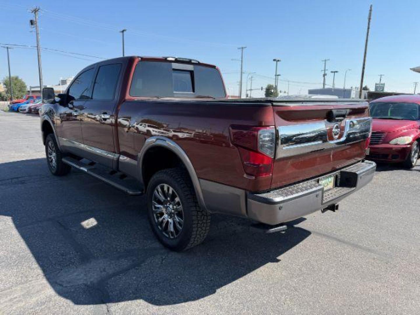 2016 Forged Copper /Black/Brown Nissan TITAN XD (1N6BA1F40GN) with an 5L V-8 diesel direct injection engine, Automatic transmission, located at 1175 N Woodruff Ave, Idaho Falls, ID, 83401, 43.506901, -111.999657 - At Timberline Auto, finding a great deal on your next vehicle is always easy! Our experienced sales staff's goal is to help find you the right vehicle at the right price! Our knowledgeable finance department has options for almost any credit score. We offer extended service contract options to prote - Photo#26